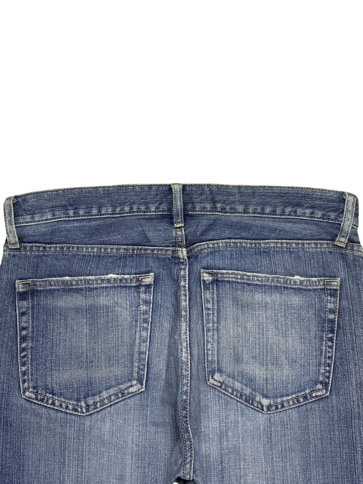 Uniqlo Vintage Uniqlo "Broken Denim" Faded Distressed Flare Jeans Size US 34 / EU 50 - 8 Thumbnail