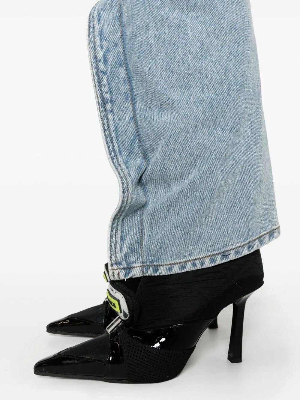 Y/Project o1mle0524 Slim Banana Jeans in Blue Size 29" - 5 Thumbnail