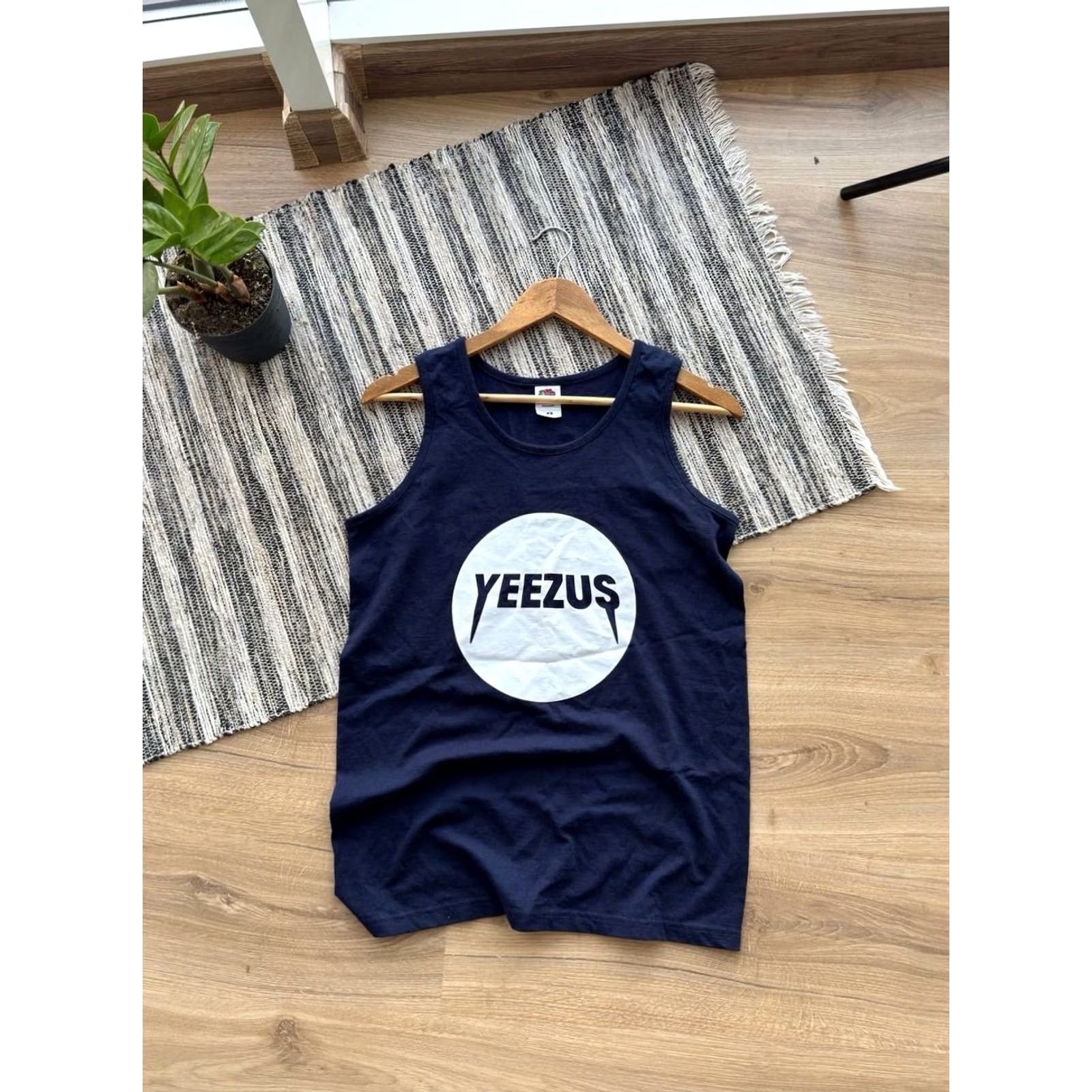 Yeezy VINTAGE Yeezy T-Shirt SleeveLESS Tank Top Yeezus Kanye West Concert Tour Blue M Mens Shirt Size US M / EU 48-50 / 2 - 3 Thumbnail