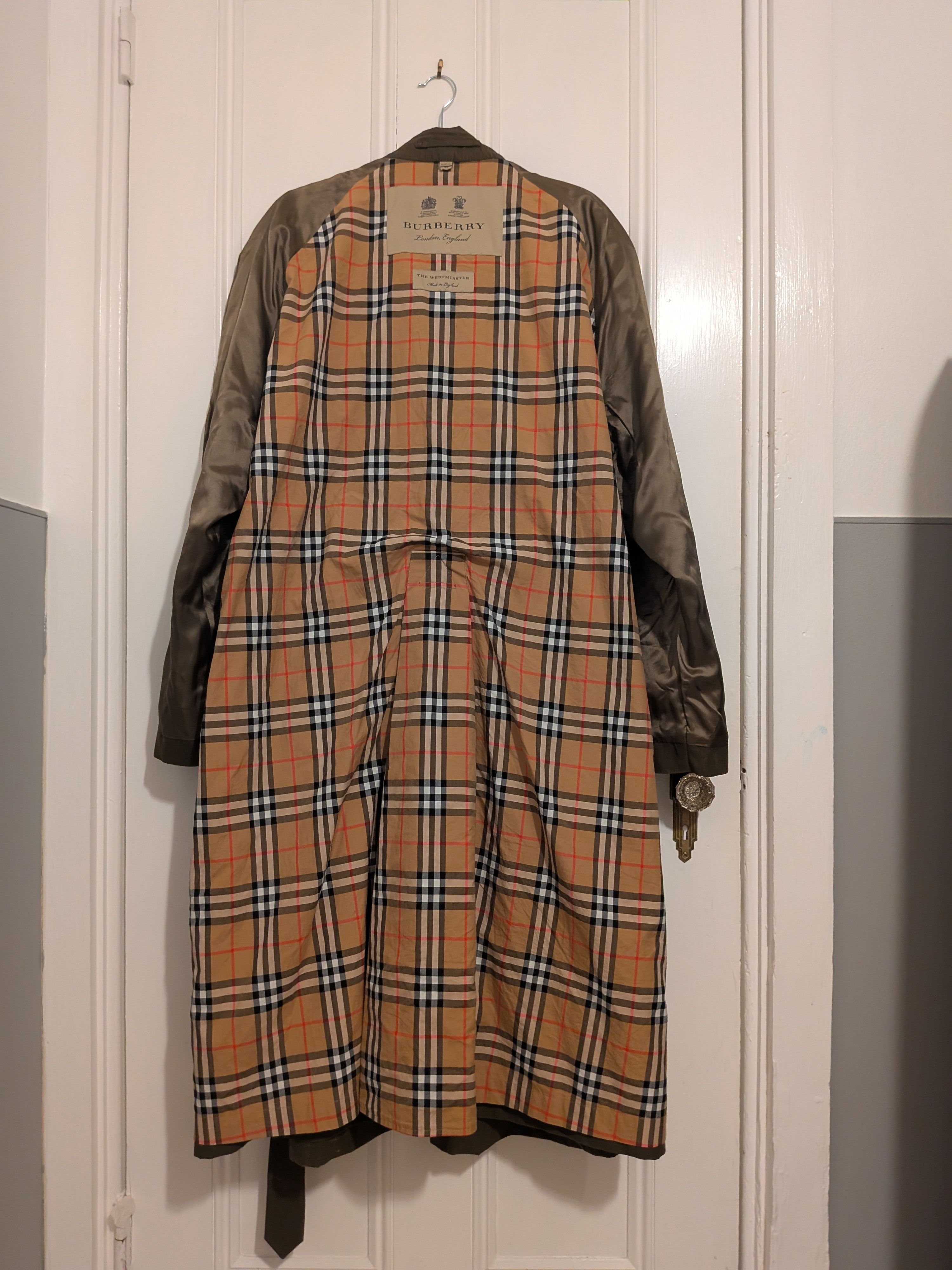 Burberry 2023 Green Burberry Westminster Trench Coat Size US XXL / EU 58 / 5 - 3 Thumbnail