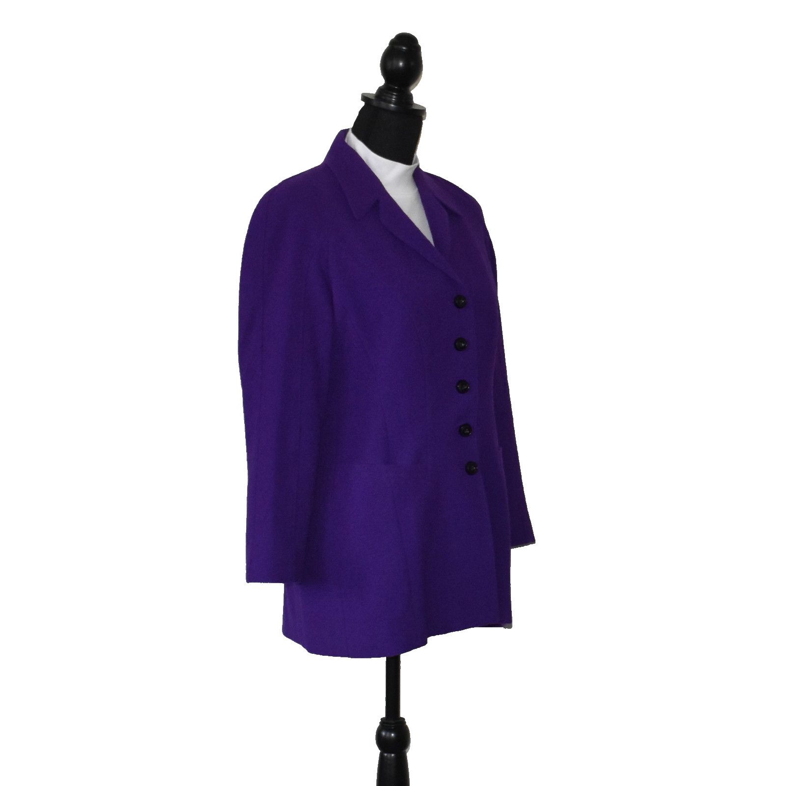 Escada ESCADA BY MARGARETHE LEY Vintage Wool Blend Blazer Size 36 Size XS / US 0-2 / IT 36-38 - 3 Thumbnail