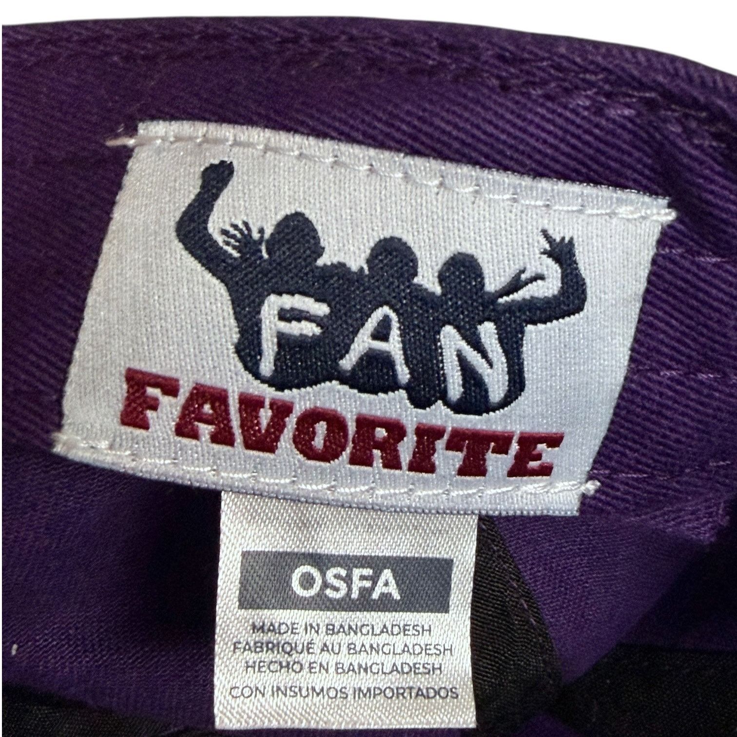 NBA LA Lakers NBA Basketball Purple Strapback Fan Favorite Hat Size ONE SIZE - 8 Thumbnail