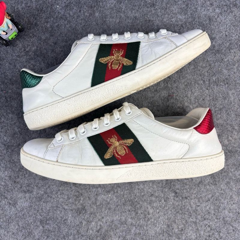 Gucci Gucci Ace Leather Fashion Sneakers for Men -2508 Size US 8.5 / EU 41-42 - 6 Thumbnail
