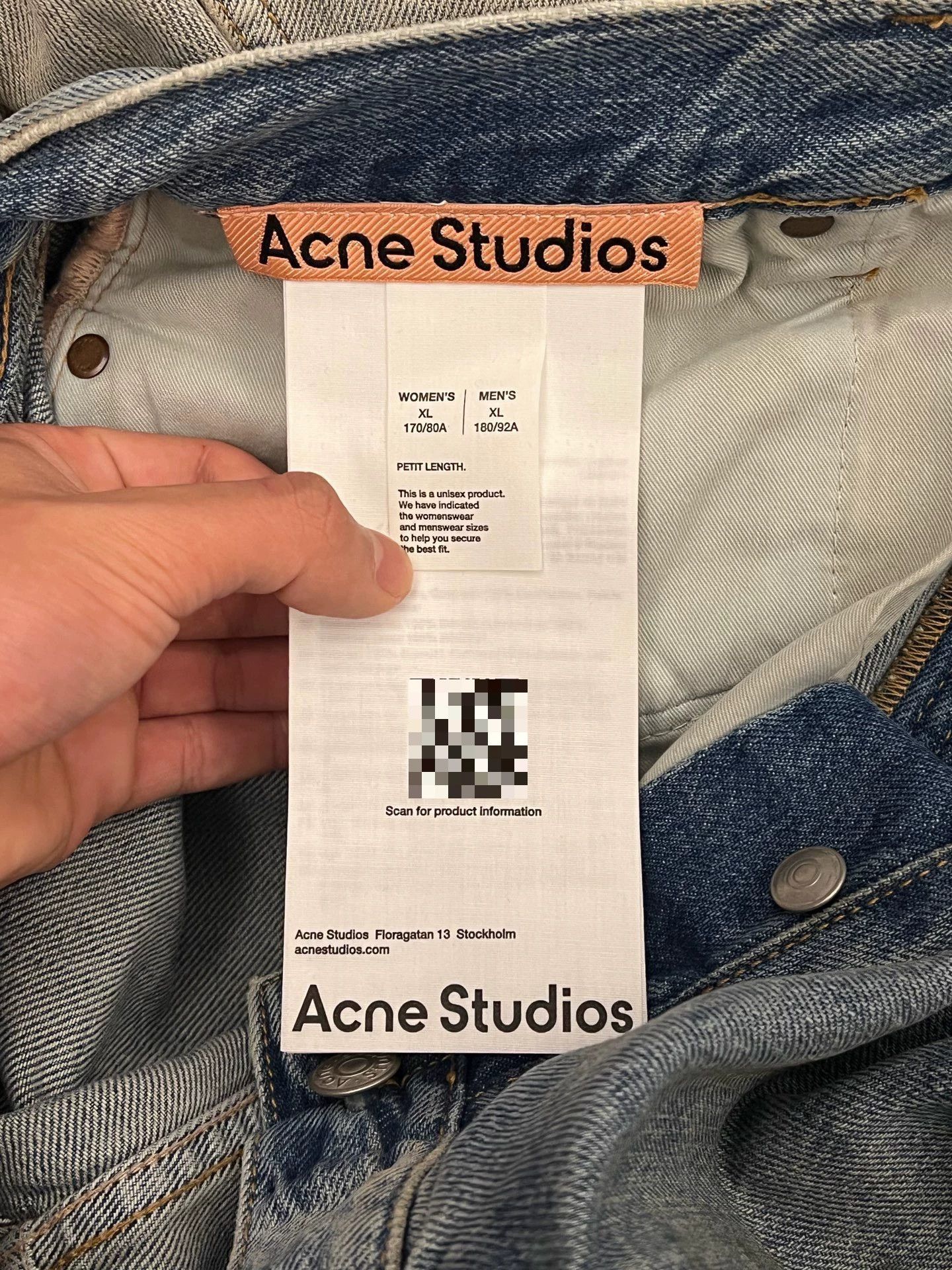 Acne Studios Acne 1981 Retro Distressed Wide Leg Leather Pocket Jeans Size 30" / US 8 / IT 44 - 4 Thumbnail