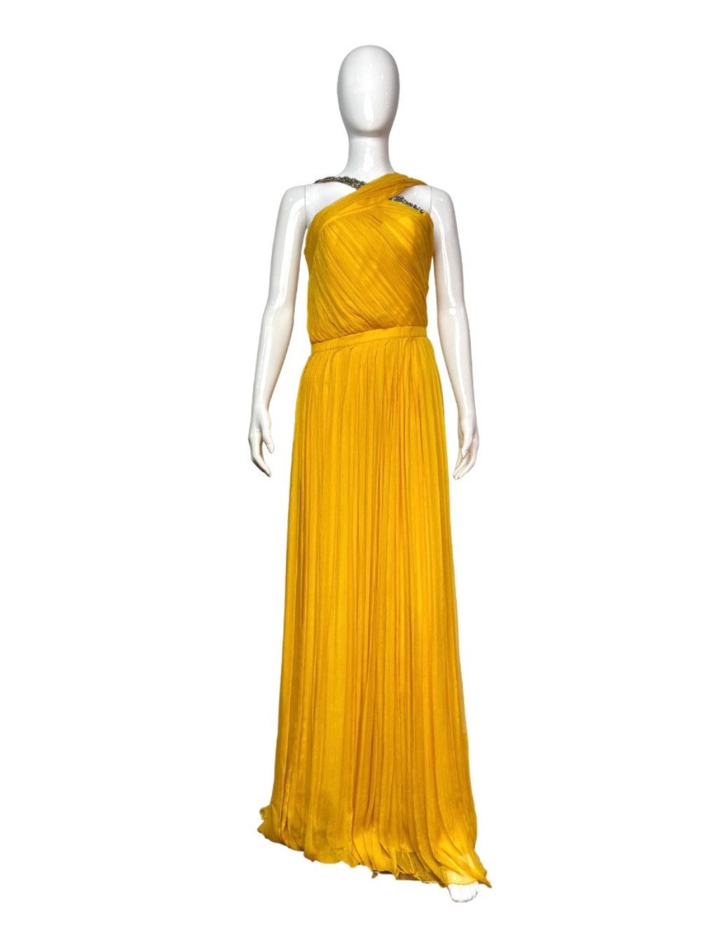 John Galliano John Galliano One-Shoulder Silk Evening Gown Size M / US 6-8 / IT 42-44 - 1 Thumbnail