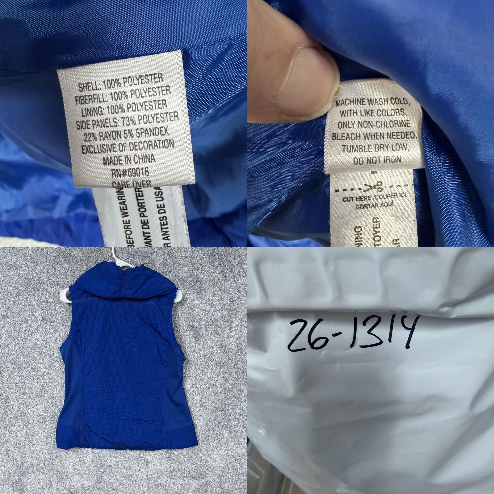 Laura Ashley Laura Ashley Vest Womens Medium Blue Quilted Full Zip Stretch Gorpcore Outdoor Size M / US 6-8 / IT 42-44 - 8 Thumbnail