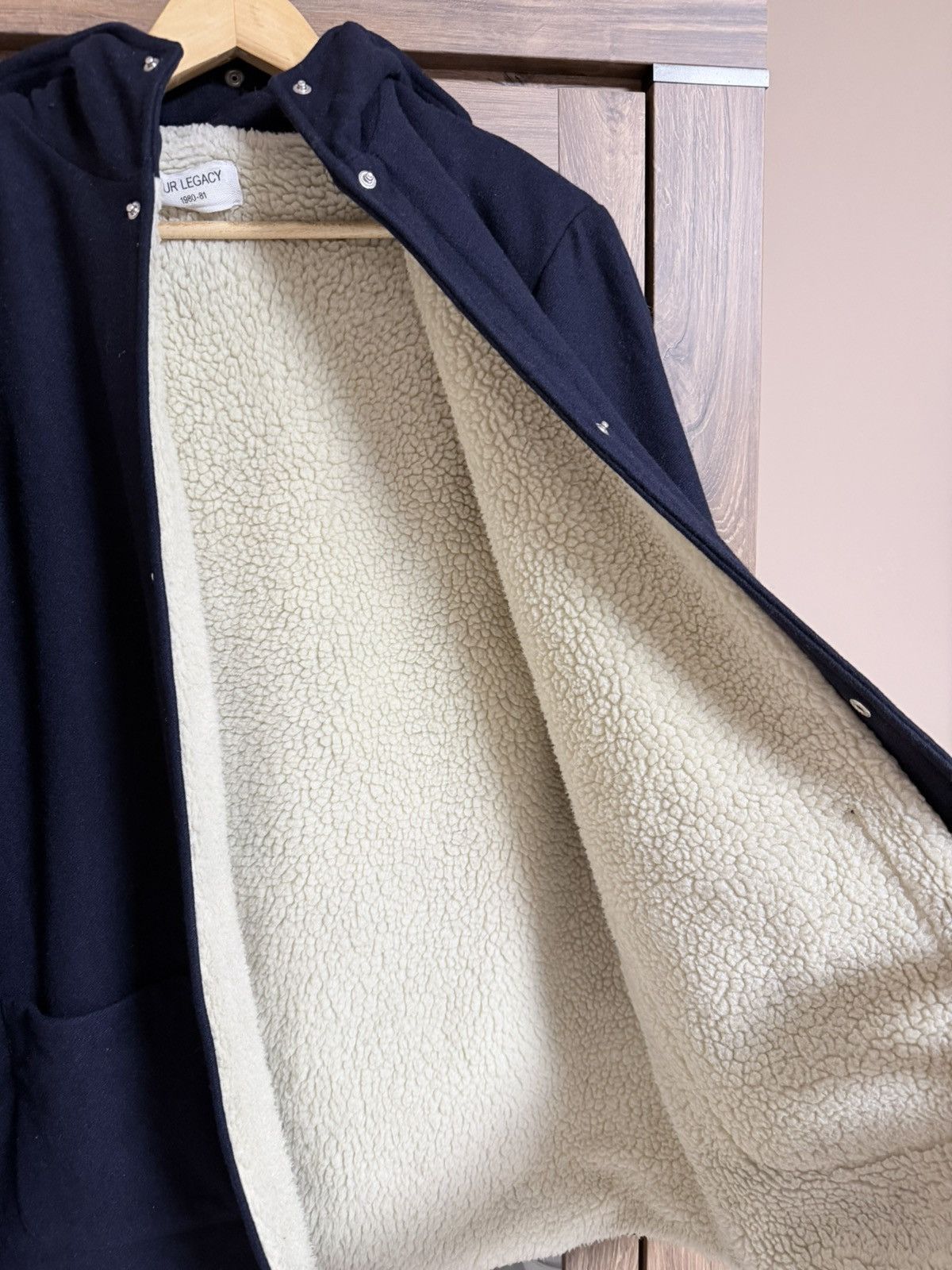 Our Legacy Our Legacy wool navy jacket sherpa L Parka Size US L / EU 52-54 / 3 - 7 Thumbnail