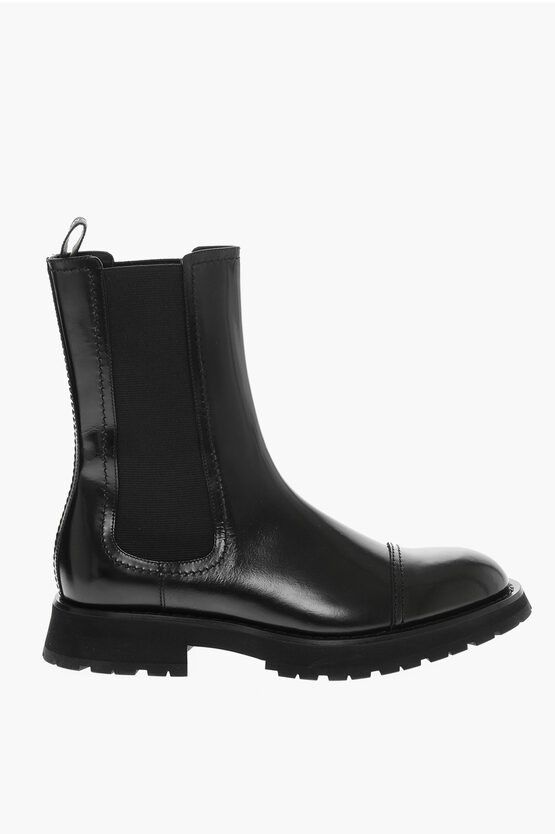 Alexander McQueen o1y1024 Ankle Boots in Black Size US 9.5 / EU 42-43 - 1 Thumbnail