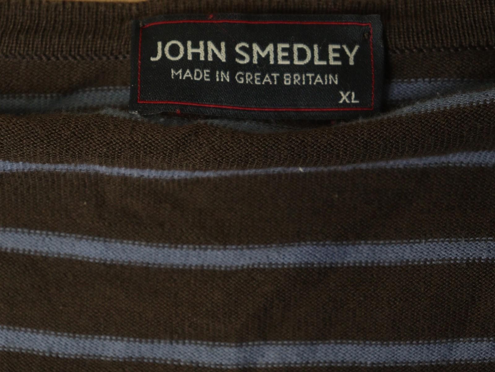 John Smedley John Smedley Brown Blue Striped Pullover Sweater Size XL Size US XL / EU 56 / 4 - 8 Thumbnail