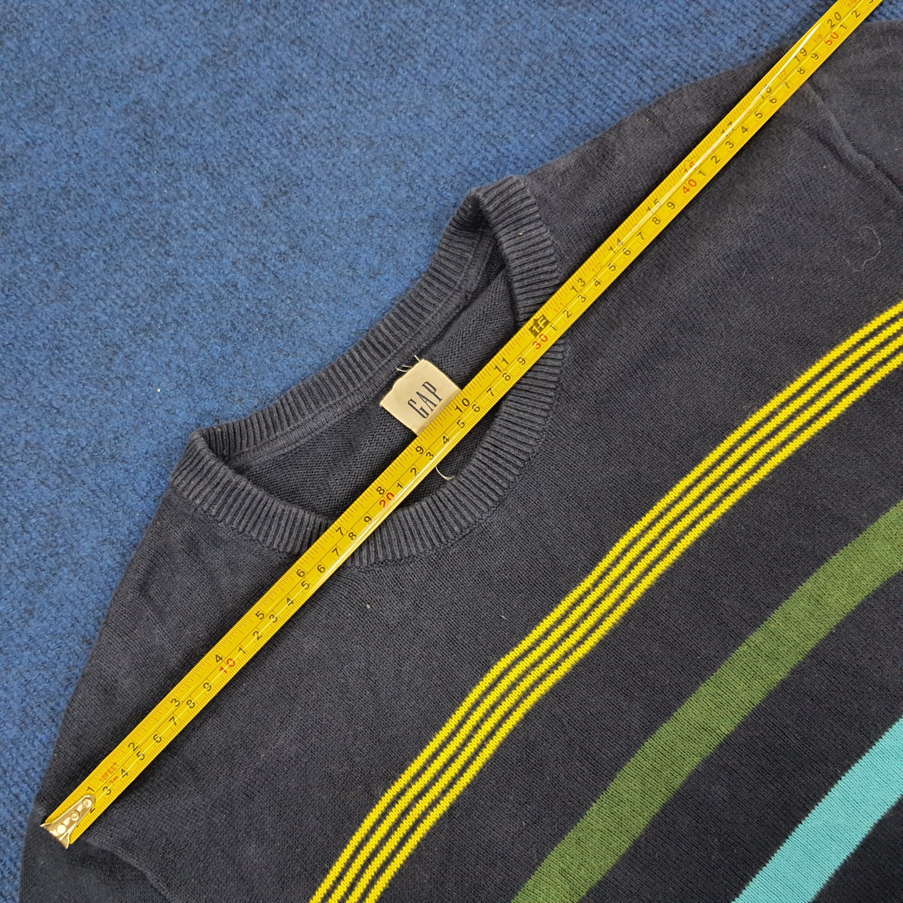 Gap × Vintage Vintage GAP Striped Sweatshirts Size US M / EU 48-50 / 2 - 9 Thumbnail