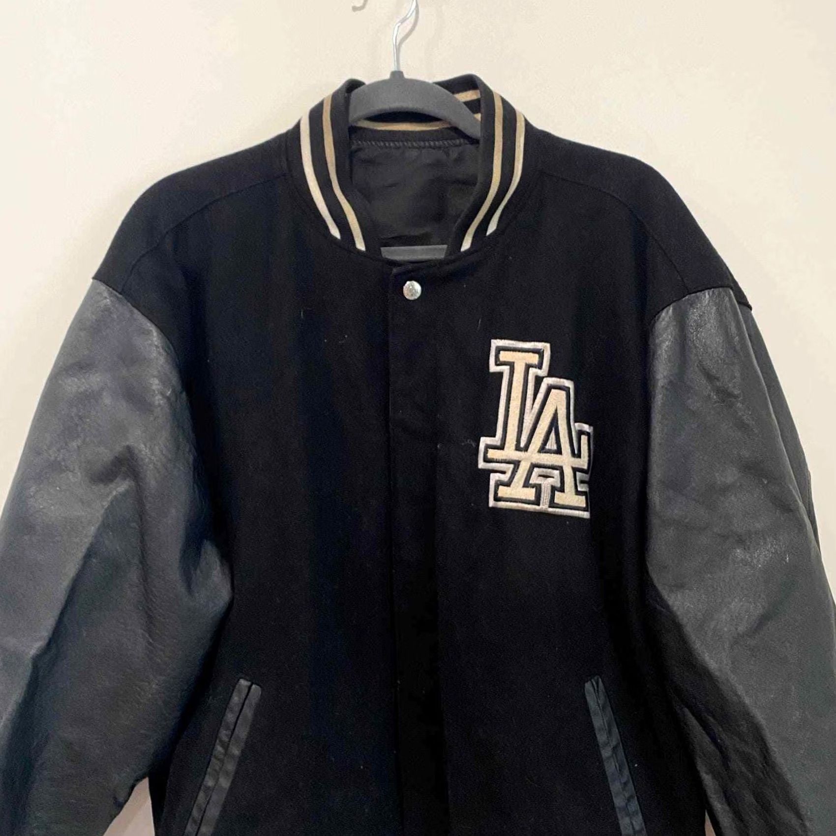 Hamilton Jeff Hamilton LA Dodgers Leather Wool Varsity Jacket Men's Medium Size US M / EU 48-50 / 2 - 3 Thumbnail