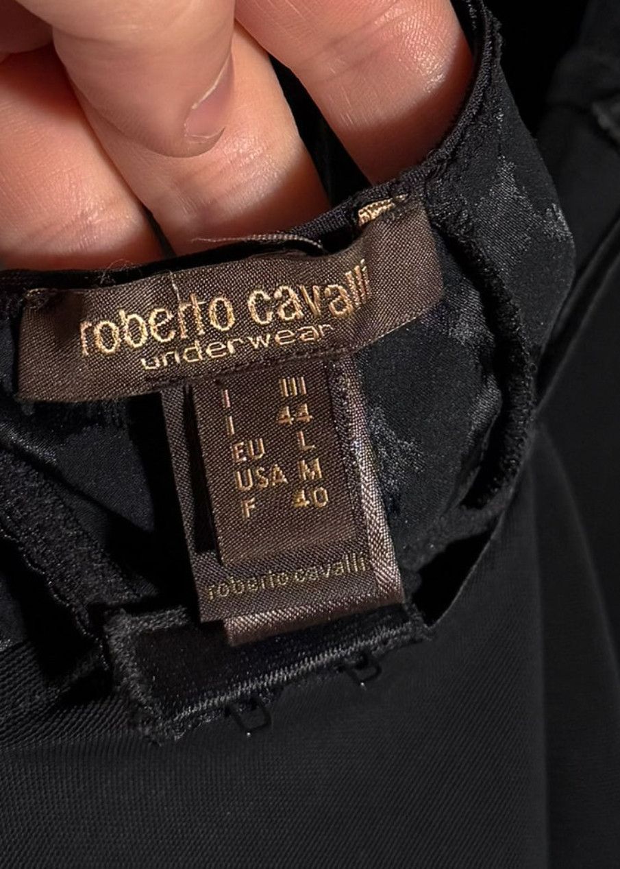 Roberto Cavalli Roberto Cavalli Black Leopard Print Bustier Cami Top Size M / US 6-8 / IT 42-44 - 8 Thumbnail