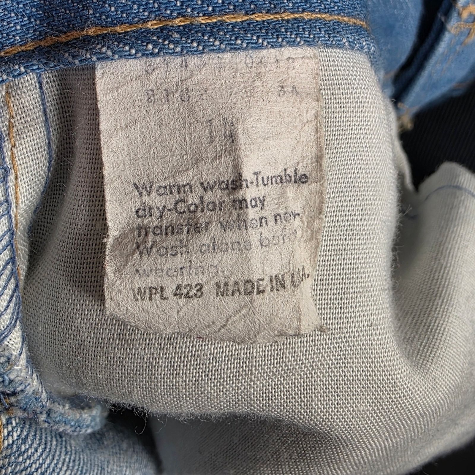 Levi's 70s Levi’s Orange Tab Flare Jeans USA W24 L31 (23x30.5) Size 23" - 10 Thumbnail