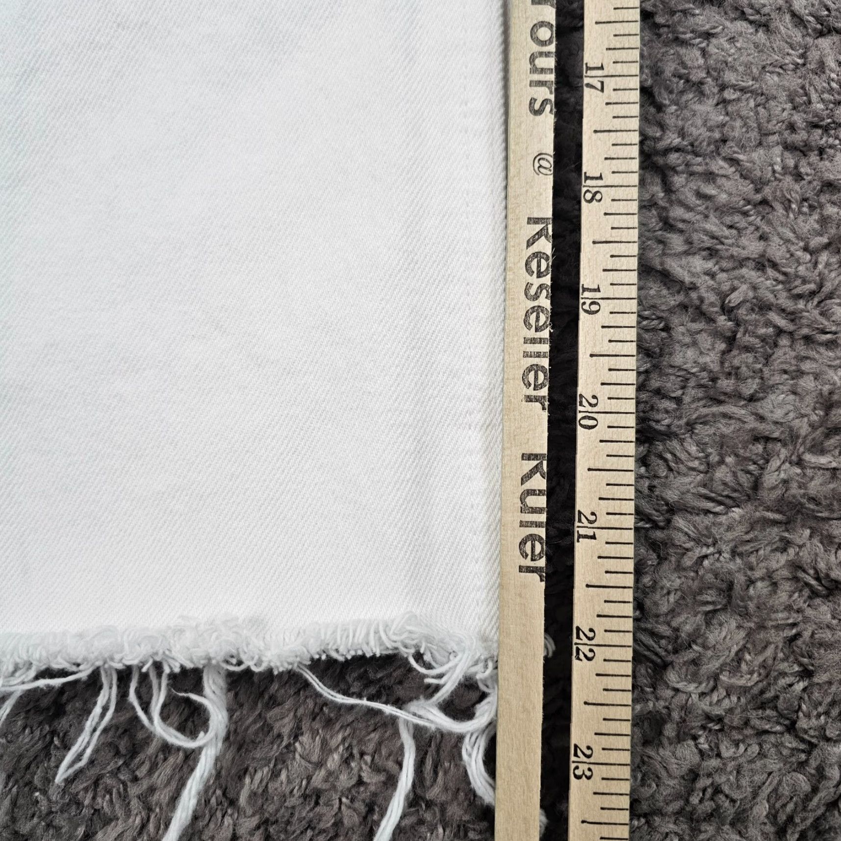 GRLFRND VINTAGE Grlfrnd Jeans Womens 28 White High Rise Straight Crop Denim 22in Inseam USA Karolina Size 28" / US 6 / IT 42 - 7 Thumbnail