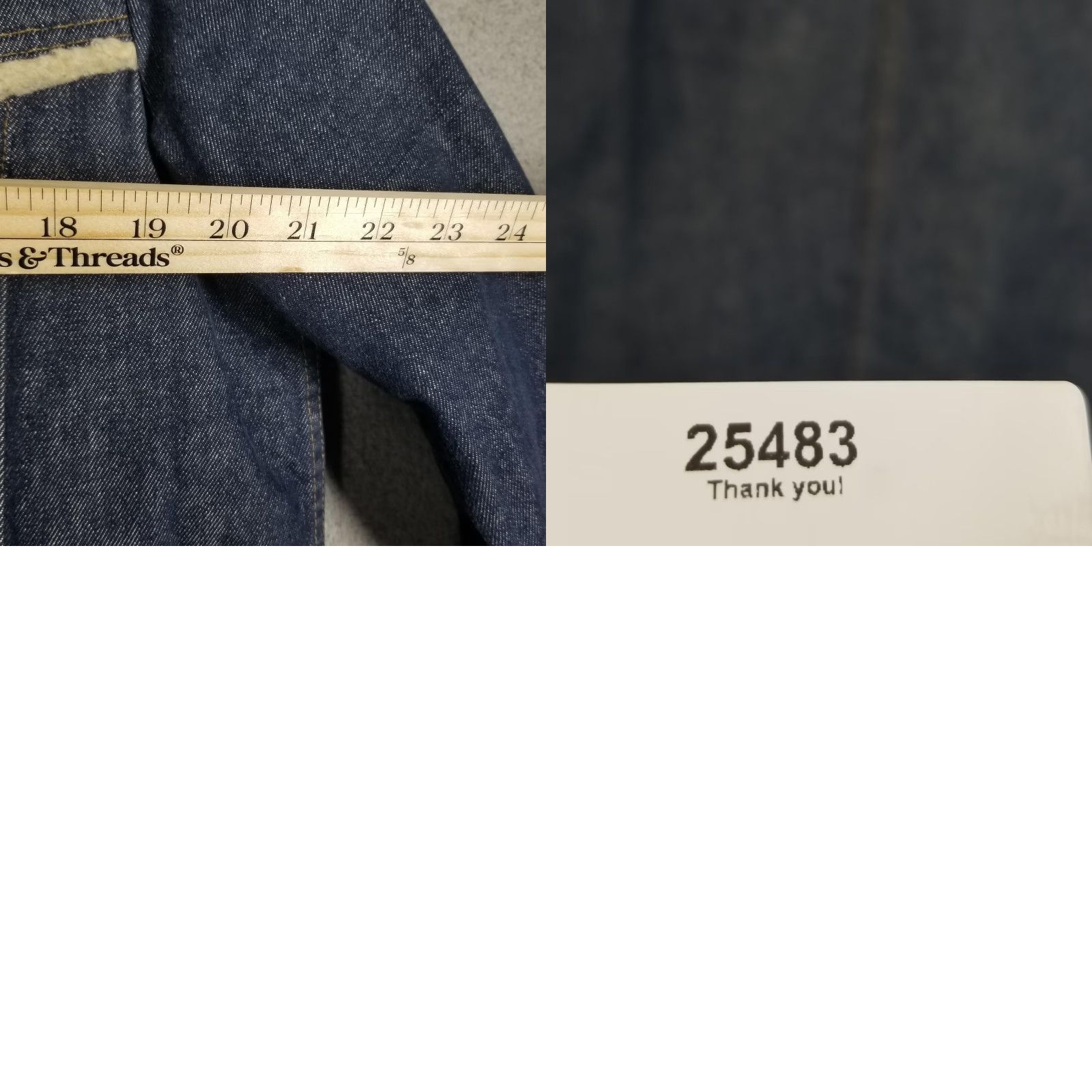 Sears VINTAGE Roebucks Jacket Mens 42R Blue Denim Sherpa Lined Western Coat Sears Size US XS / EU 42 / 0 - 8 Thumbnail