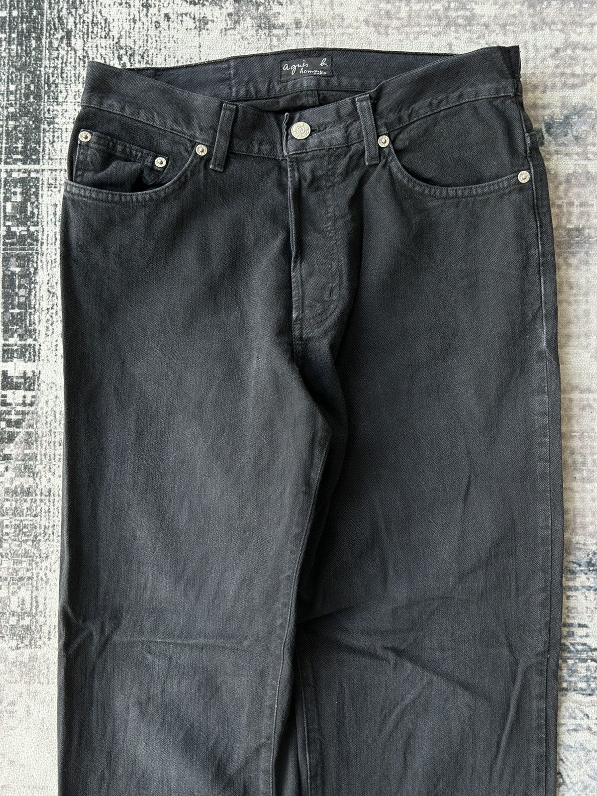 agnes b. Agnes.b Black Plain Jeans Size US 29 - 3 Thumbnail