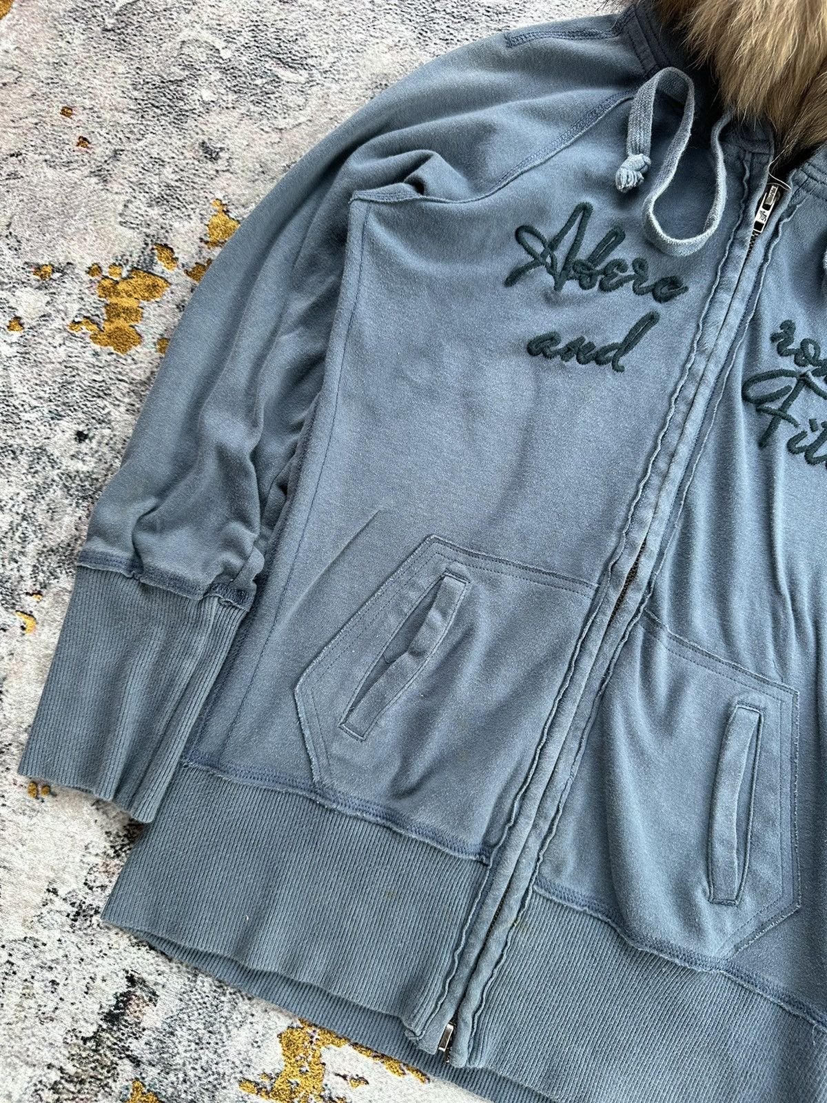 Abercrombie & Fitch ABERCROMBIE FADED ZIP FUR HOODIE IFSIXWASNINE LGB STYLE Size US S / EU 44-46 / 1 - 3 Thumbnail