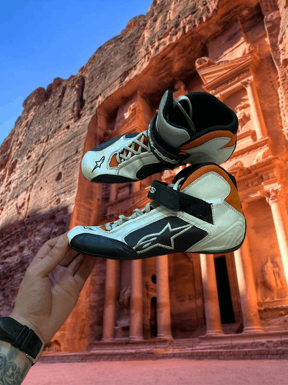 Alpinestars Hi-Top Sneakers Alpinestars Vintage luxury Streetwear Y2K Size US 4.5 / IT 34.5 - 1 Thumbnail