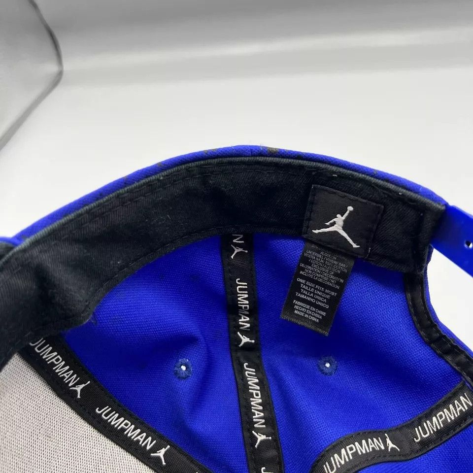 Jordan Brand Air Jordan Hat Men Blue Speckled Print Jumpman Snap Back Cap Size ONE SIZE - 6 Thumbnail