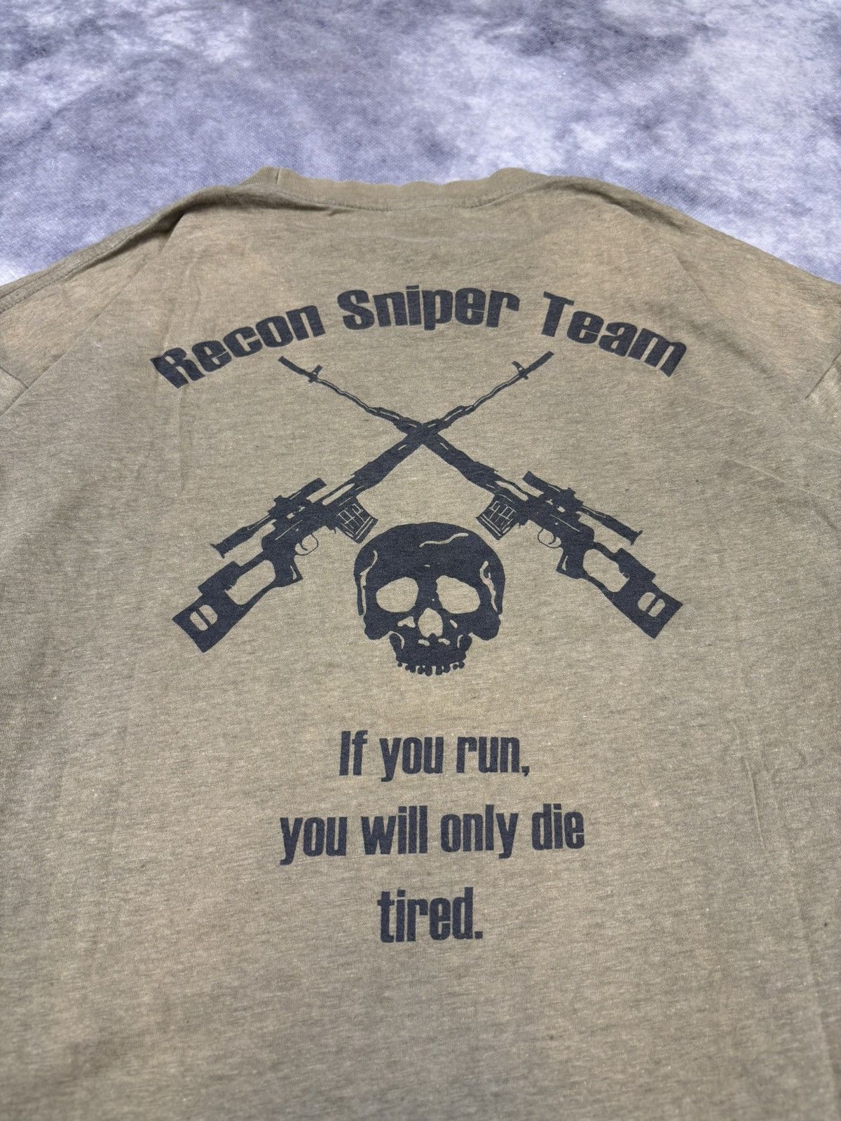 Vintage Sniper Team T shirt army military humor parody skull y2k 90s Size US L / EU 52-54 / 3 - 2 Thumbnail