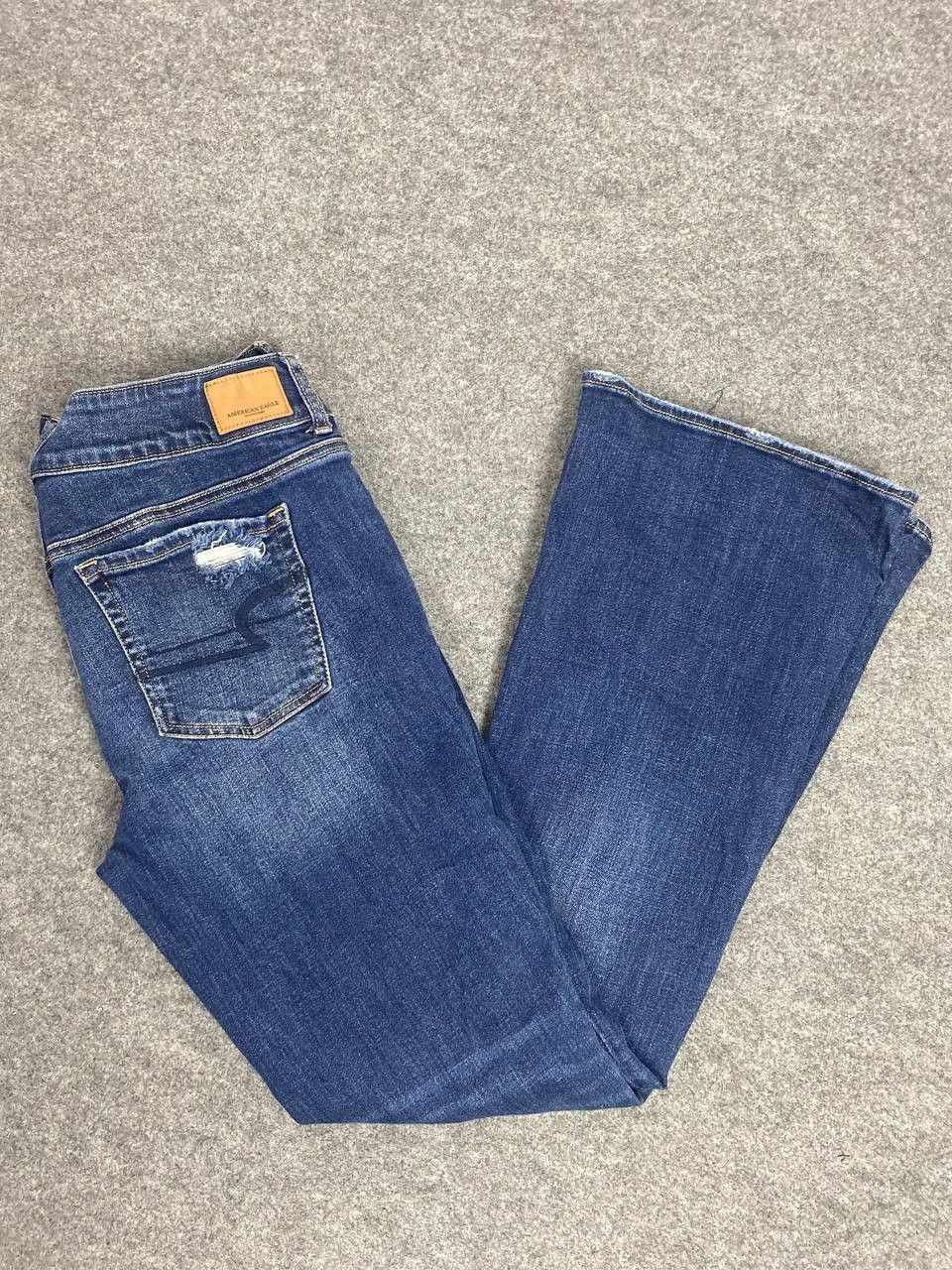 American Eagle Outfitters american eagles stretch artist bootcut flare distresseddenim Size 36" / US 14 / IT 50 - 2 Thumbnail