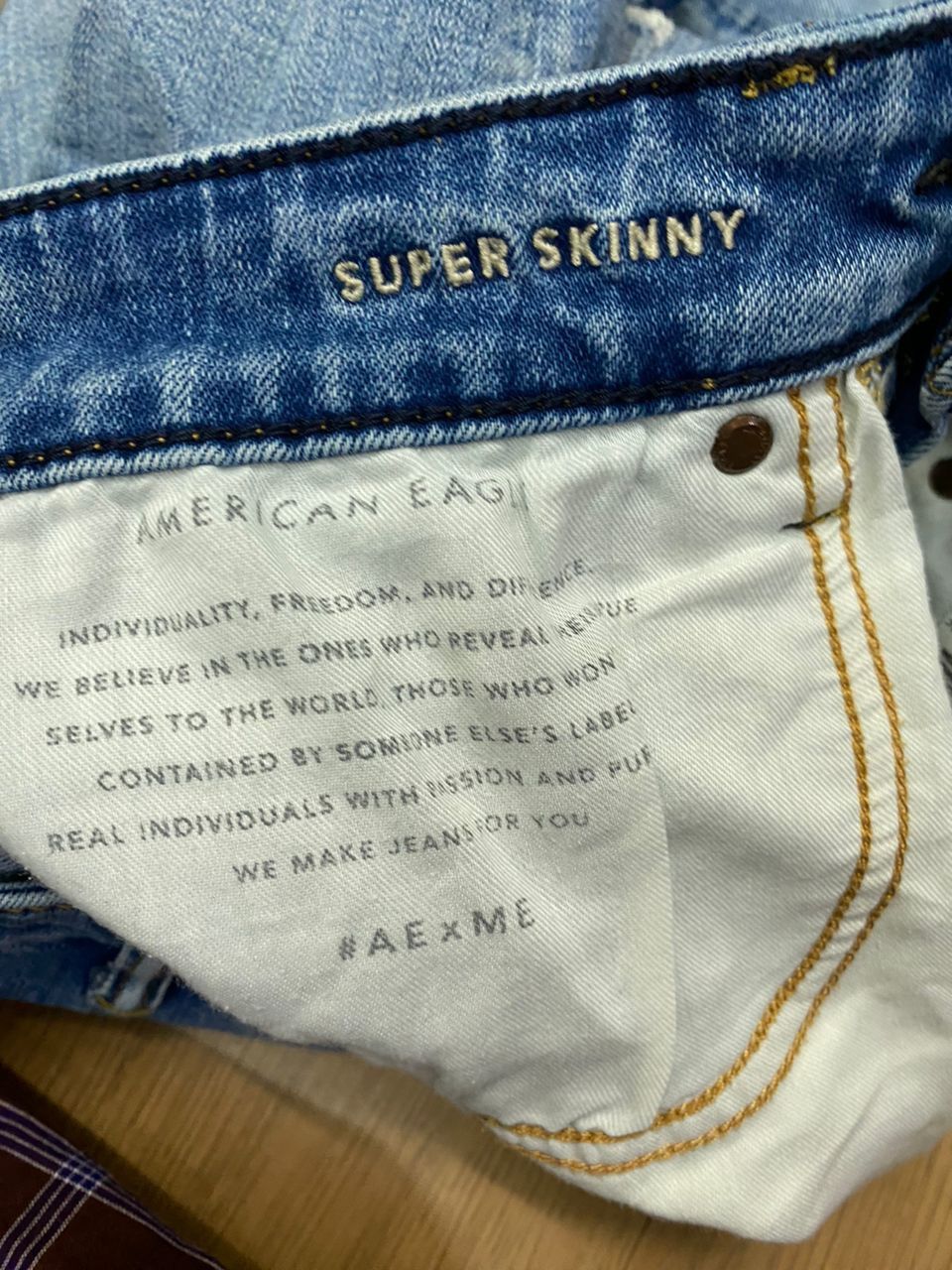 American Eagle Outfitters 💥BEST OFFER💥AMERICAN EAGLE SUPER SKINNY STRETCH DENIM Size US 30 / EU 46 - 16 Thumbnail