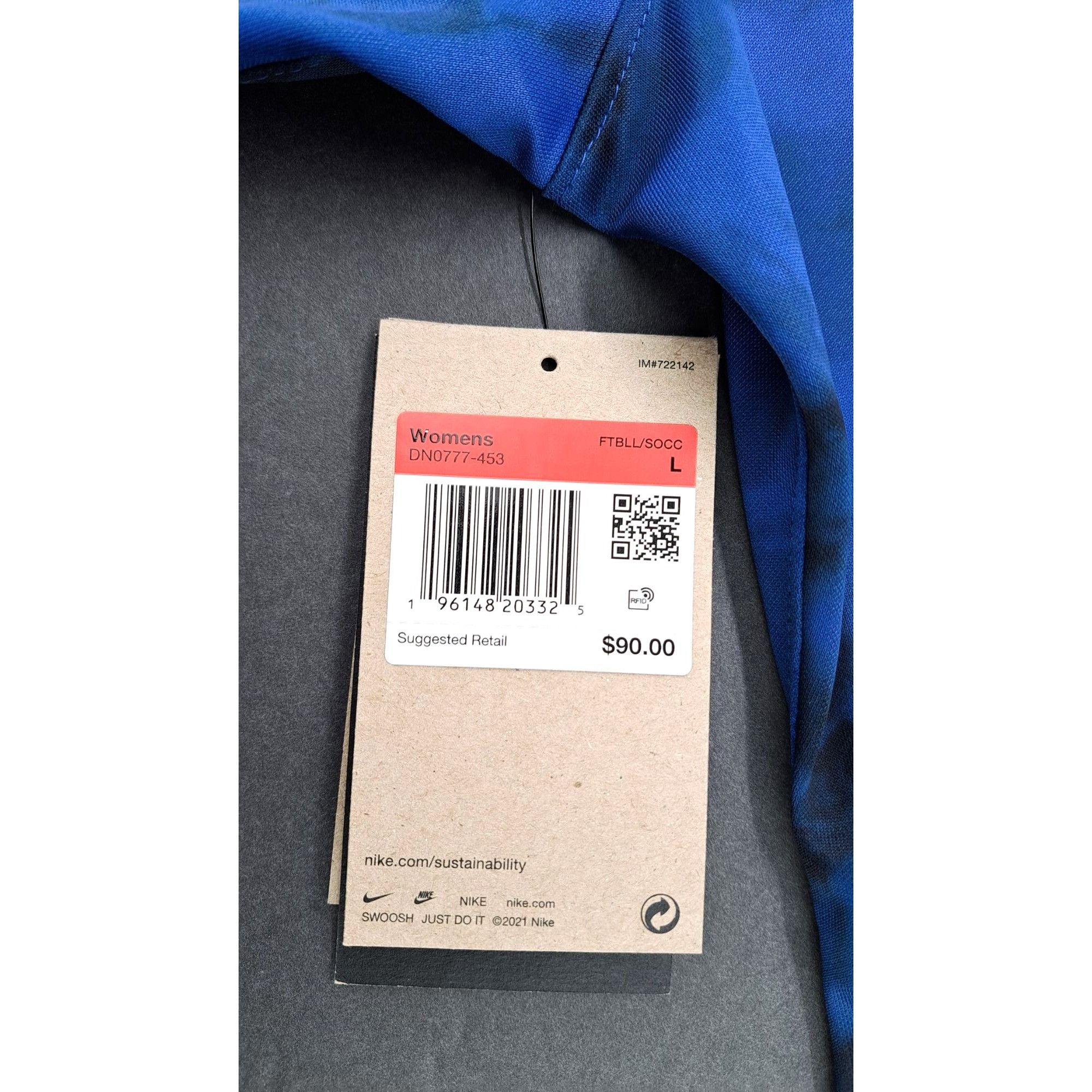 Nike Nike USA Soccer Jersey Blue Black Tie-Dye Slim Fit Dri-Fit Size L / US 10 / IT 46 - 6 Thumbnail