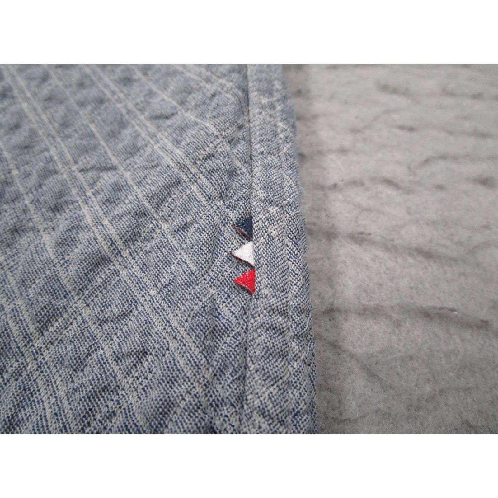 Lacoste Lacoste Live Shirt Mens 42 Blue Button Up Long Sleeve Diamond Quilted Crocodile Size US XL / EU 56 / 4 - 6 Thumbnail