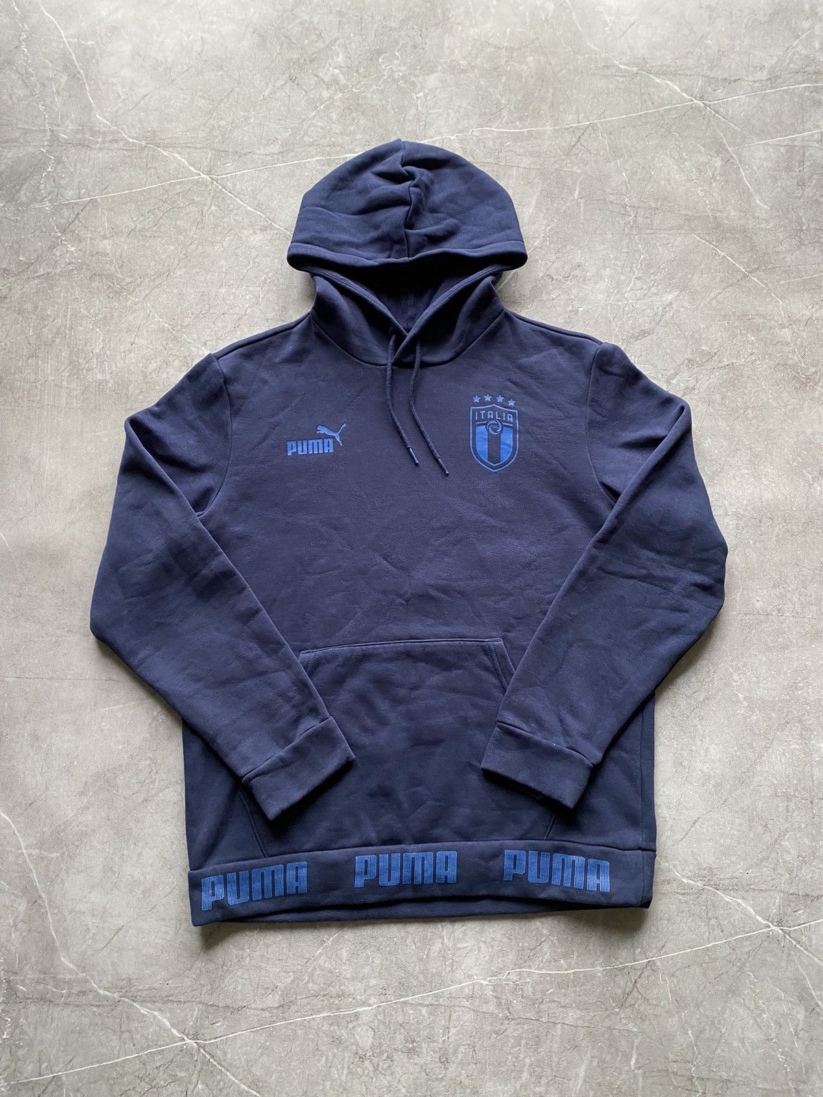 Puma Rare Puma Italy National Team Soccer Football Retro Hoodie Size US M / EU 48-50 / 2 - 2 Thumbnail