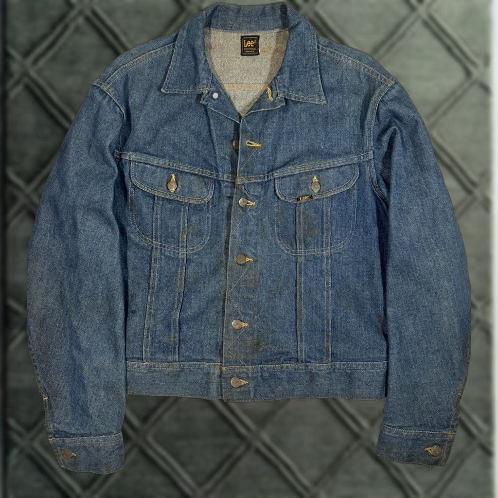 Lee VINTAGE Lee Denim Jacket M Hand-Painted The Doors Motorcycle Blue 1980s Men Mens Size M Size US M / EU 48-50 / 2 - 1 Thumbnail