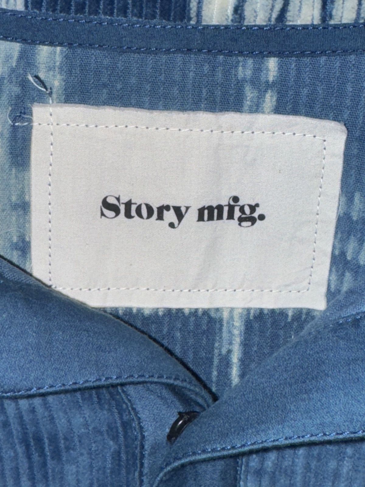 Story Mfg. Polite Pullover in Indigo Check Corduroy Size US S / EU 44-46 / 1 - 3 Thumbnail