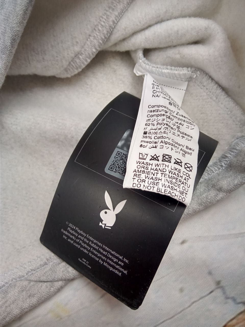 Playboy Missguided x Playboy Panel Balloon Sleeves Sweat Dress Size M / US 6-8 / IT 42-44 - 7 Thumbnail