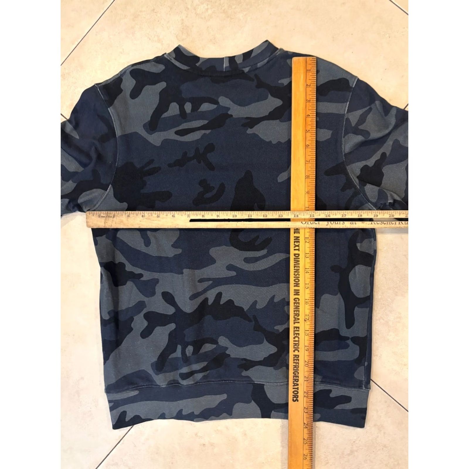 Sandro Sandro Crew Neck Pullover Camouflage Sweater Blue Mens S 4139 Size US S / EU 44-46 / 1 - 6 Thumbnail