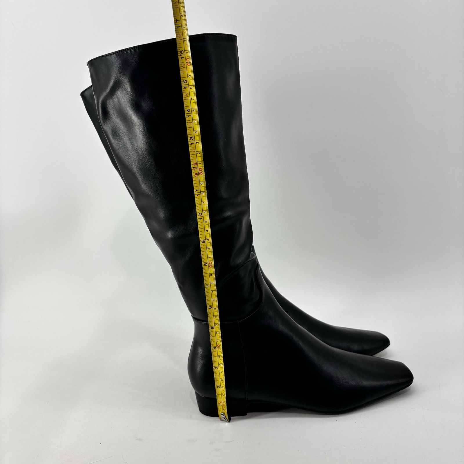 Other Beauty Cry Womens Size 8 Black Rider Boots Faux Leather Heel Size US 8 / IT 38 - 9 Thumbnail