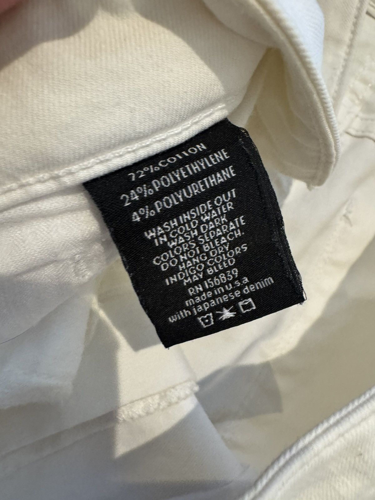 MONFRERE Monfrère Slim Fit White Jeans 33 Size US 33 - 7 Thumbnail