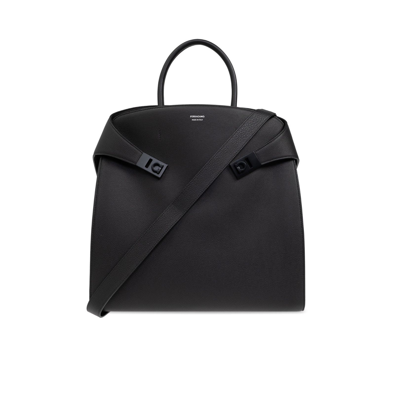 Salvatore Ferragamo FERRAGAMO Hug Black Shopper Tote Bag New & Authentic Size ONE SIZE - 1 Thumbnail