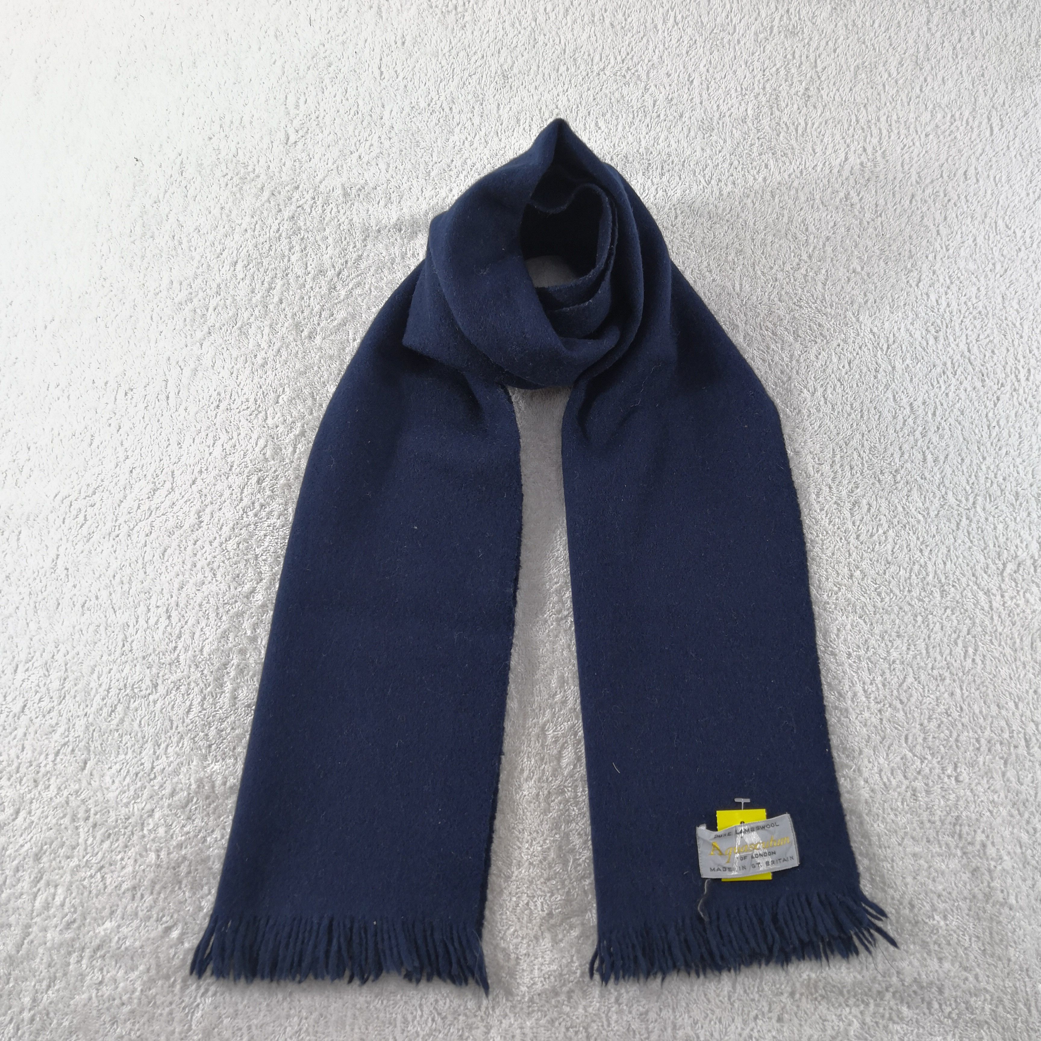 Aquascutum Vintage Aquascutum Scarf Muffler Wool Cashmere Scarves Size ONE SIZE - 1 Thumbnail