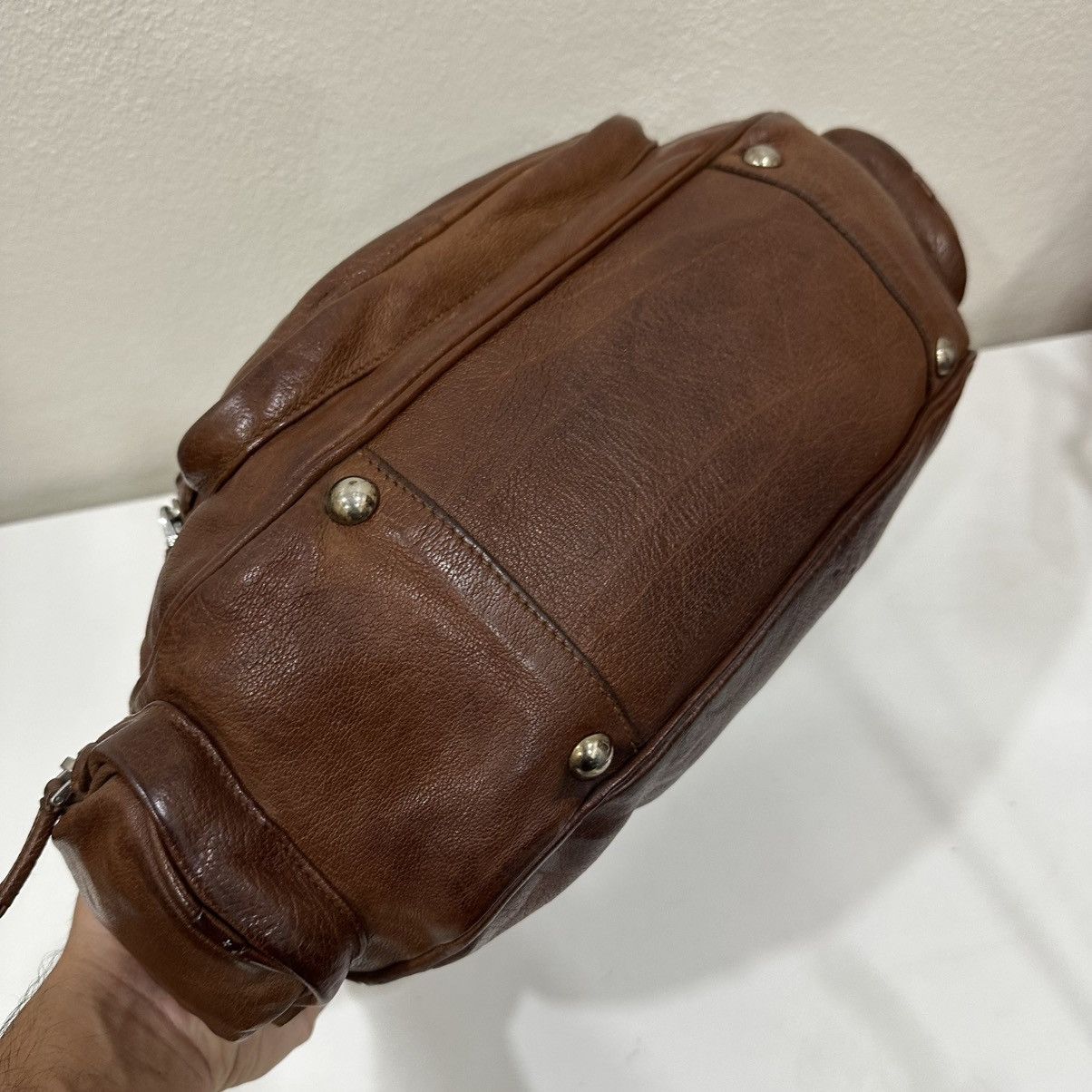 Prada ‼️LASTDROP‼️ PRADA WASHED BUFFALO BAULETTO SHOULDER HOBO BAG Size ONE SIZE - 4 Thumbnail