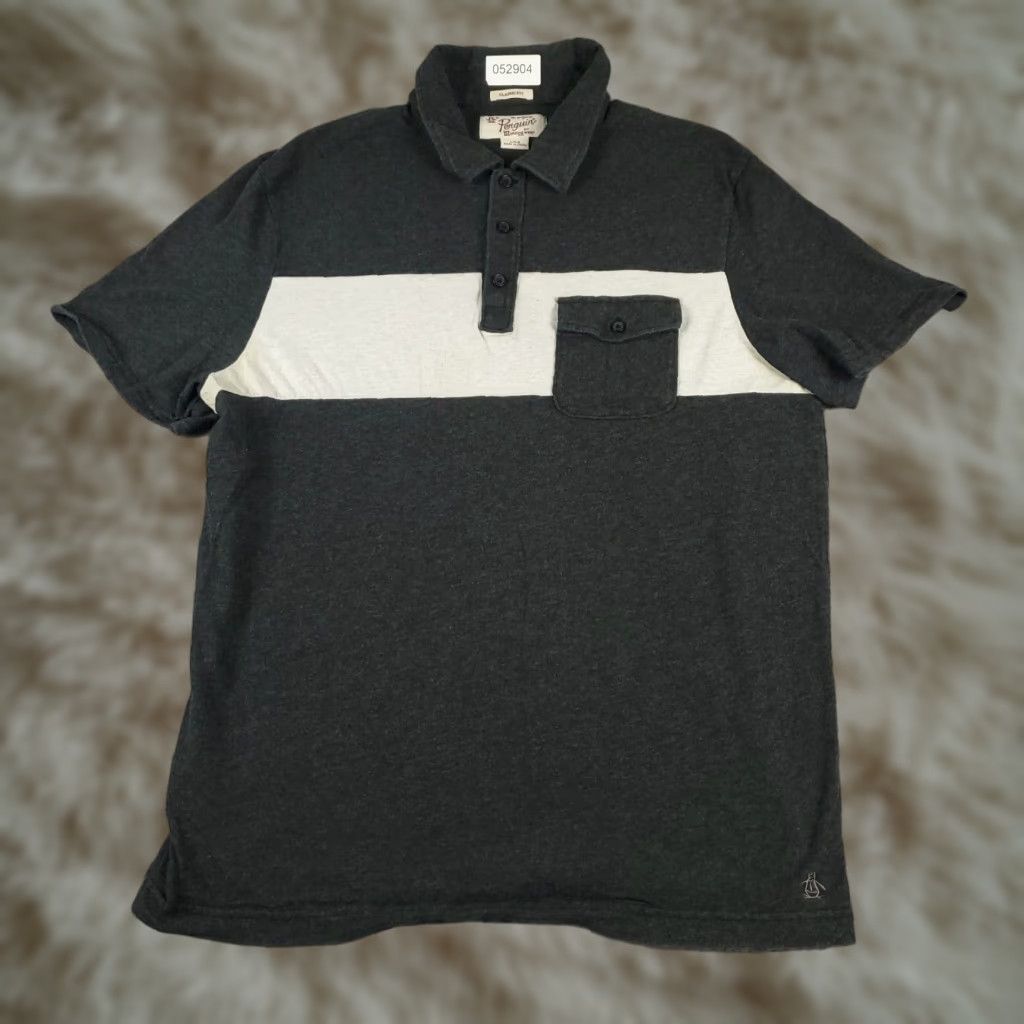 Vintage Penguin Polo Shirt Men’s Large Gray Casual Short Sleeve Activewear Size US L / EU 52-54 / 3 - 1 Thumbnail