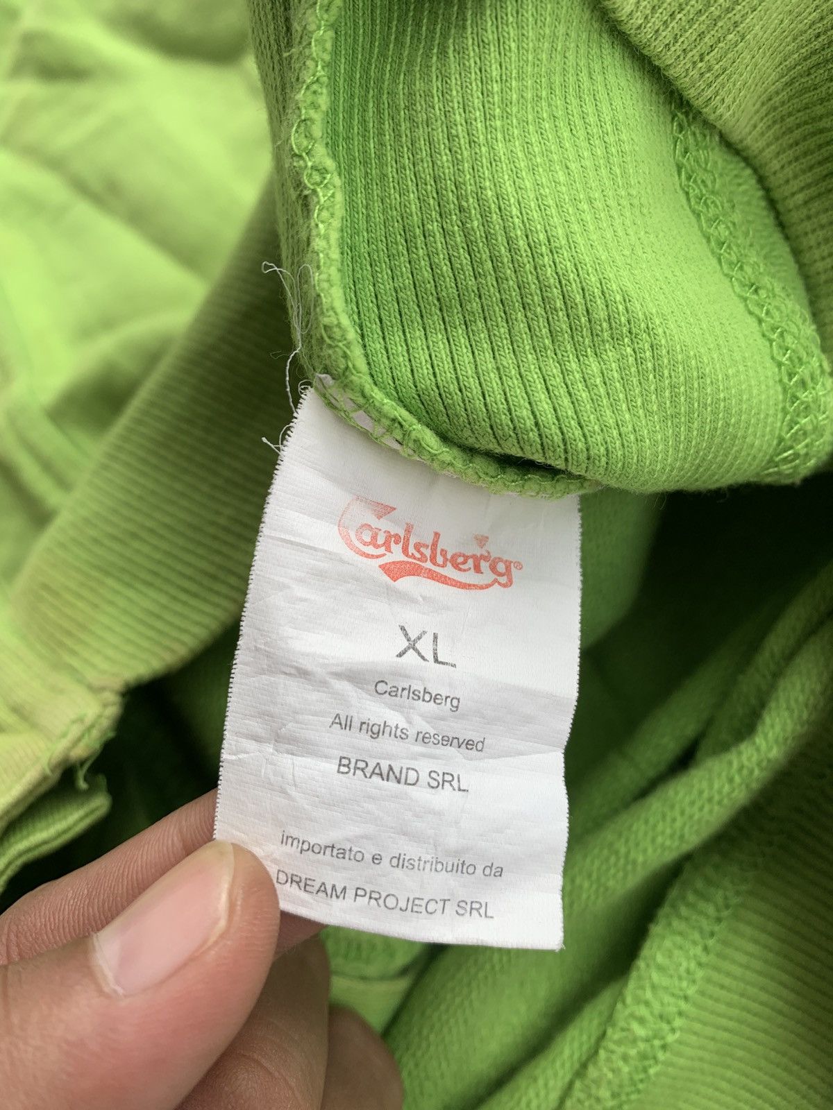 Vintage Crazy Vintage Carlsberg Disstressed Button Up Fur Hoodie Size US XL / EU 56 / 4 - 12 Thumbnail