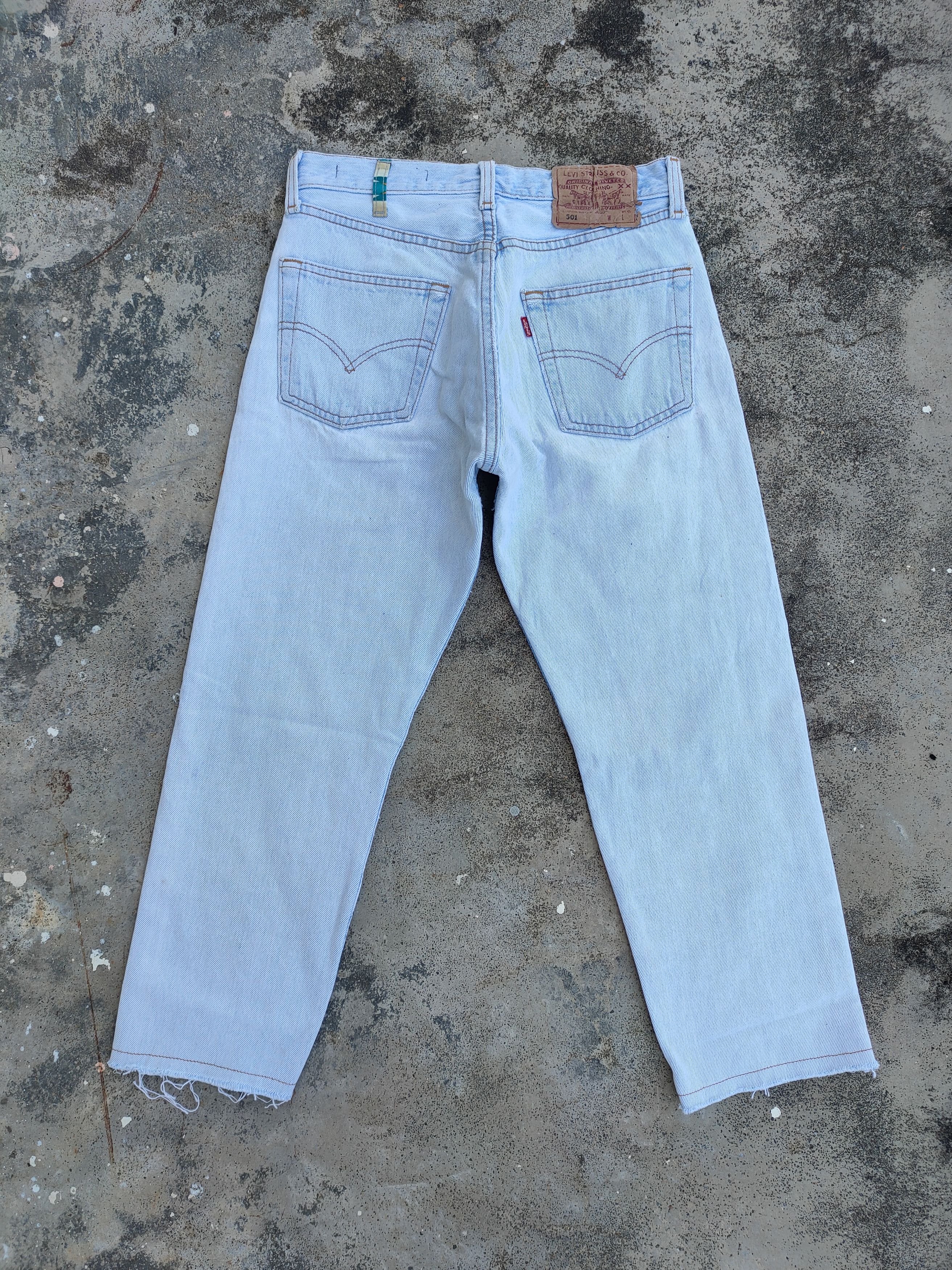 Atelier & Repairs × Jean × Levi's VINTAGE LEVI'S 501 ATELIER REPAIR JEANS DENIM PANTS Size US 27 - 9 Thumbnail