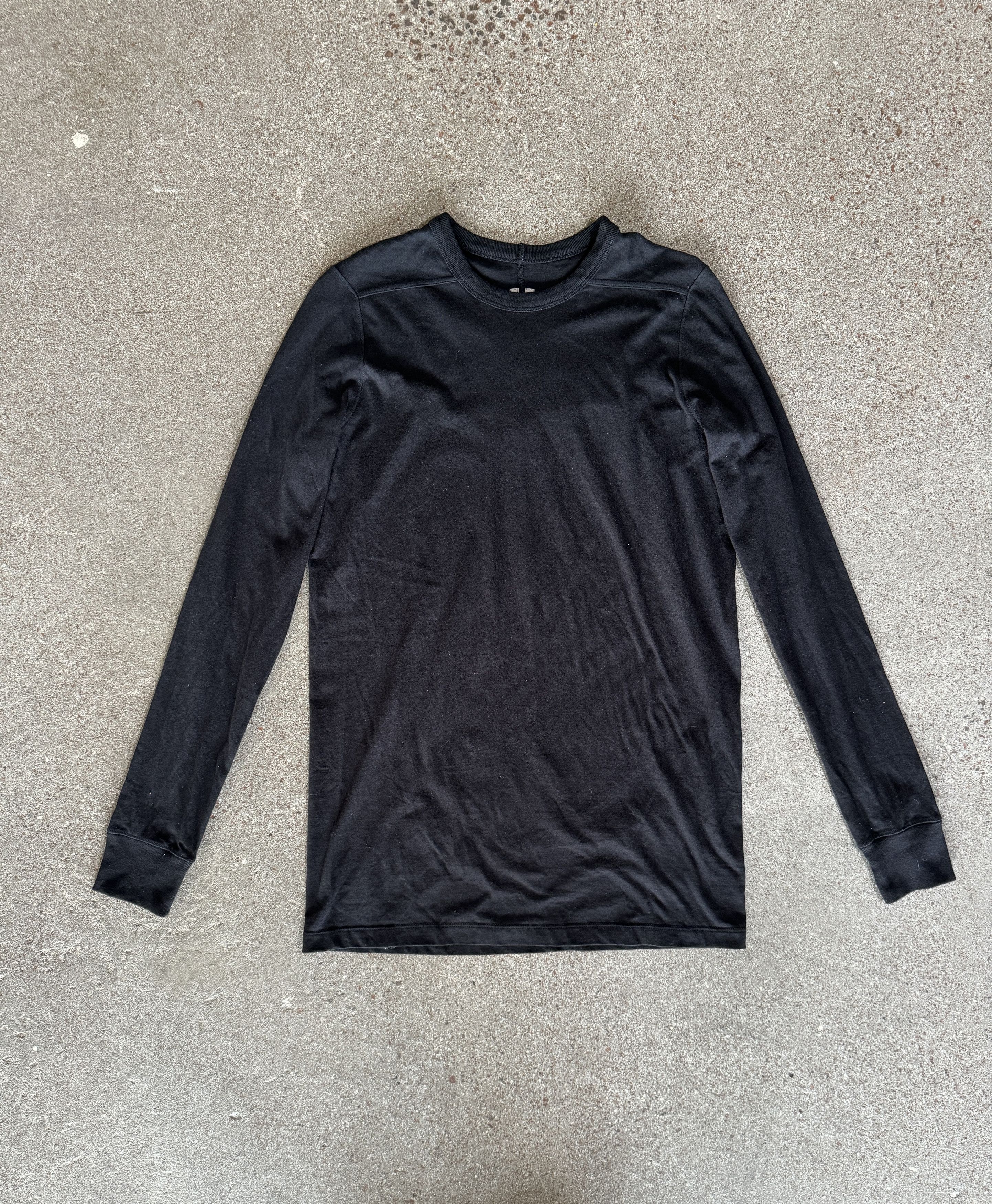 Image of Rick Owens Dirt Longsleeve T Shirt in Black, Men's (Size Small)