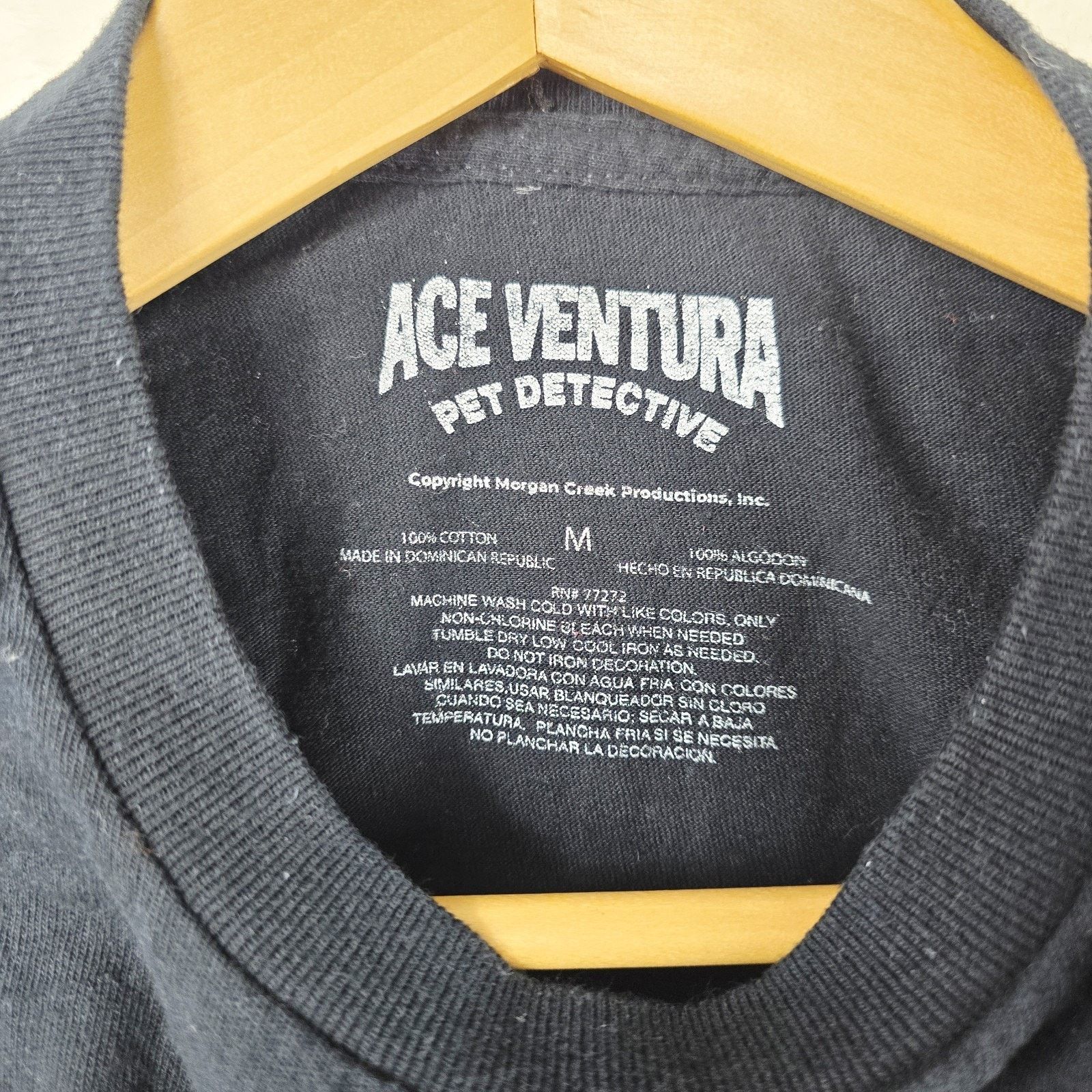 Other Ace Ventura Pet Detective Shirt Mens Medium Black Jim Carrey Size US M / EU 48-50 / 2 - 3 Thumbnail
