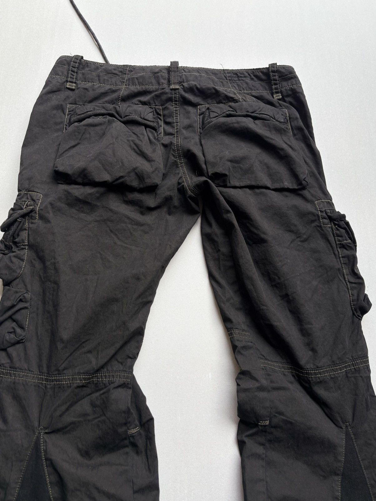 Japanese Brand lace up flare cargo pants Size US 29 - 6 Thumbnail