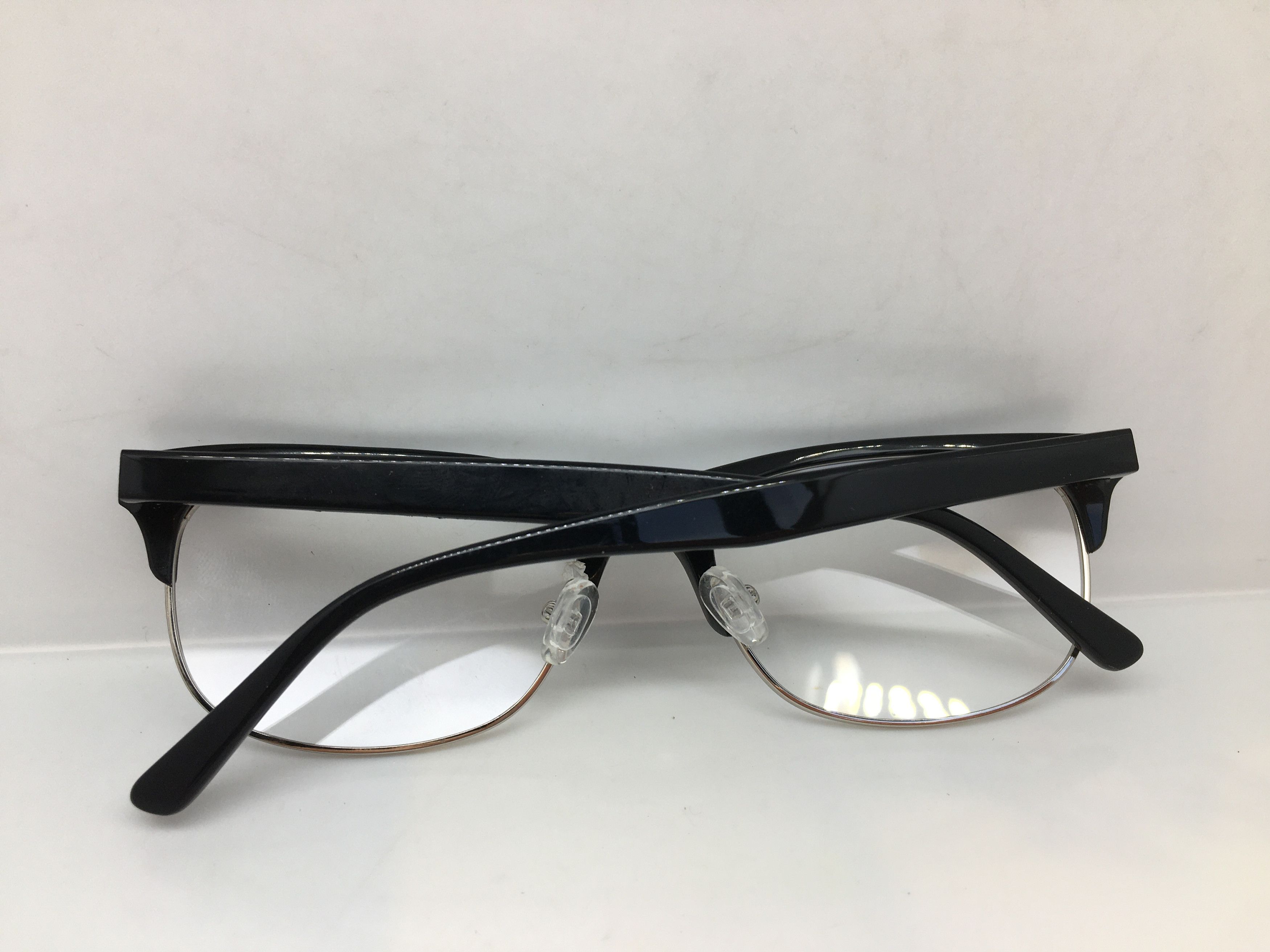 Other Mod Malcolm X Black Silver Eyeglasses Frame Size ONE SIZE - 7 Thumbnail