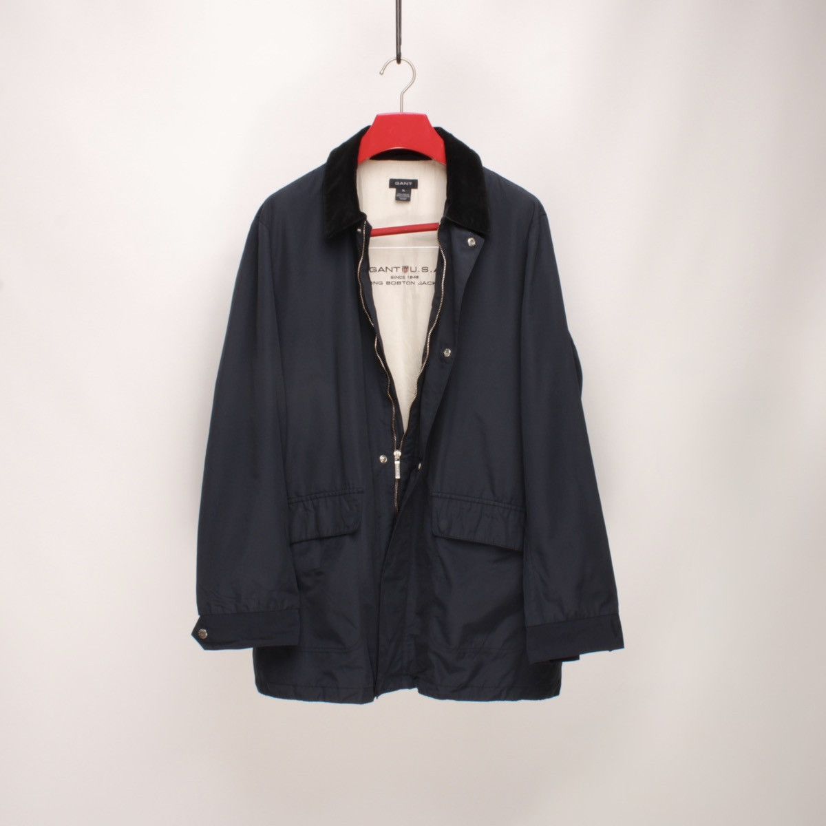 Gant GANT Nylon Full Zip Jacket Dark Blue Size: XL Size US XL / EU 56 / 4 - 12 Thumbnail