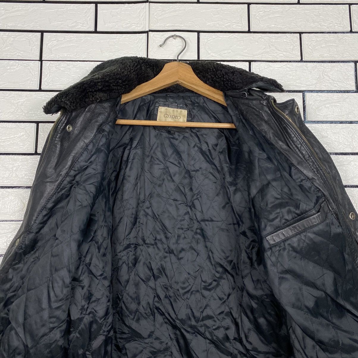Japanese Brand 📌Vintage Fly Leather Jacket Blanket Gynreo Issey Miyake Size US M / EU 48-50 / 2 - 15 Thumbnail