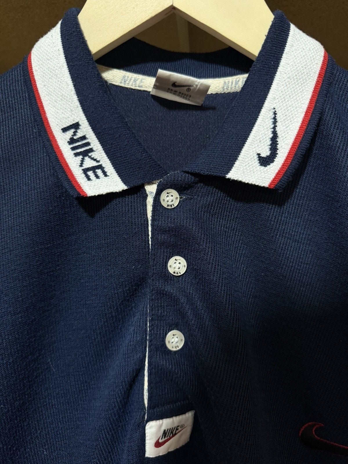 Nike × Vintage 🇺🇸 Vintage 90s Nike Polo T-shirt PSG Made In USA Y2K Hype Size US XL / EU 56 / 4 - 5 Thumbnail
