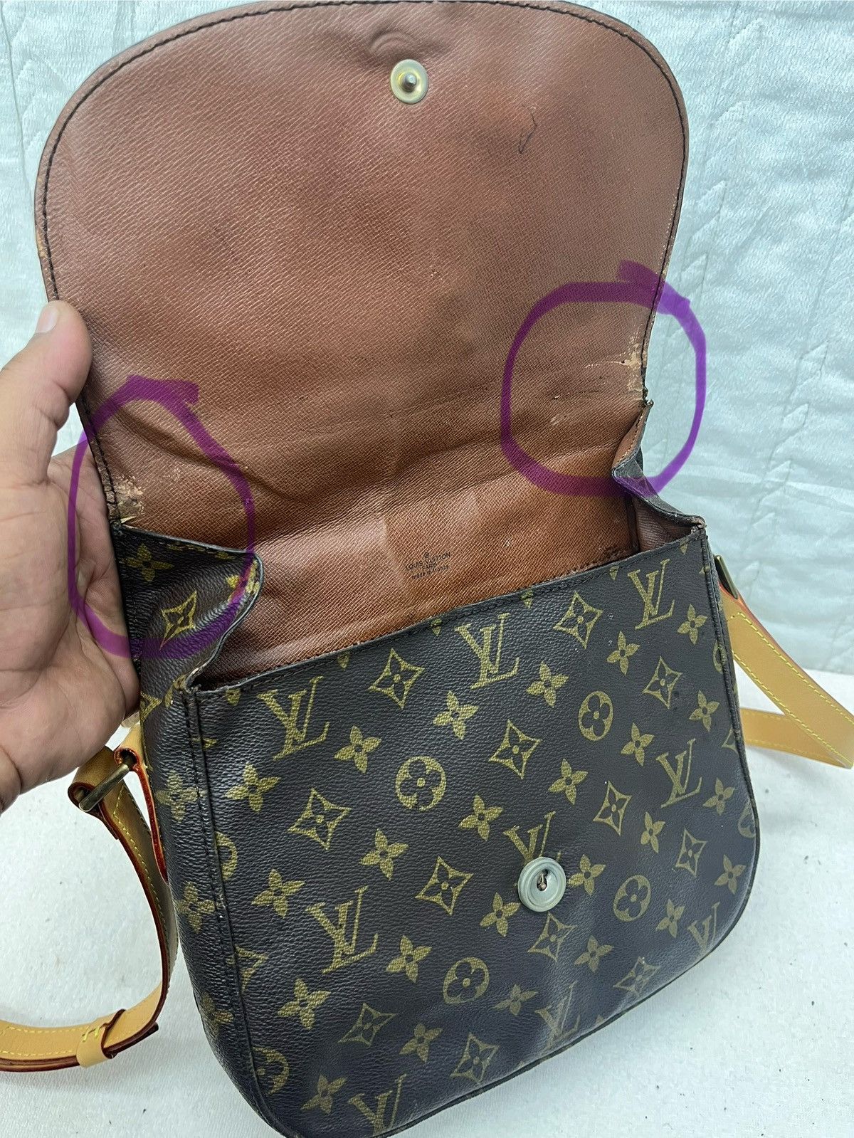 Louis Vuitton × Vintage VTG MONOGRAM LOUIS VUITTON SAINT CLOUD SHOULDER BAG Size ONE SIZE - 10 Thumbnail