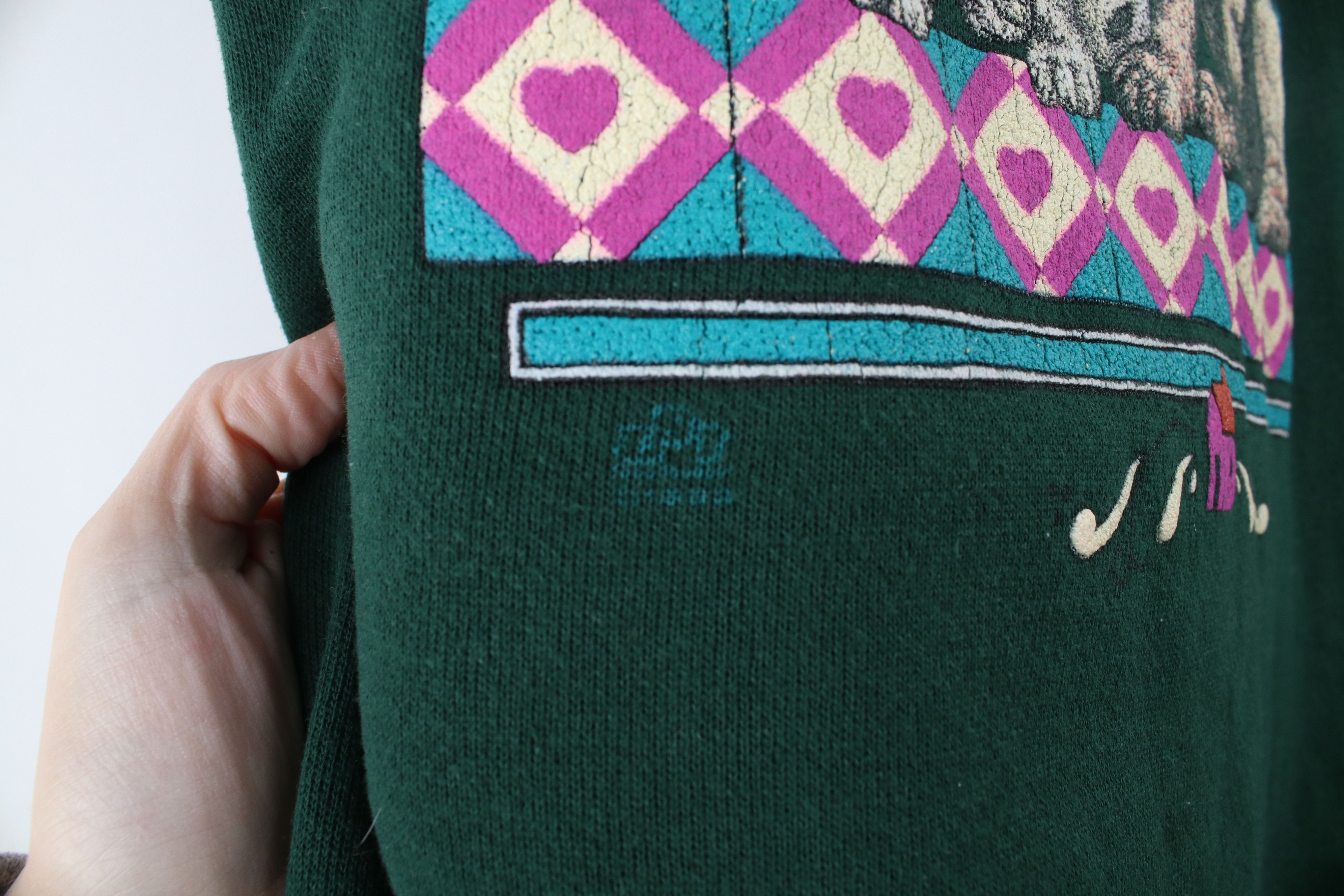Vintage Vintage 90s Country Puppies Dog Turtleneck Sweatshirt USA Size L / US 10 / IT 46 - 5 Thumbnail